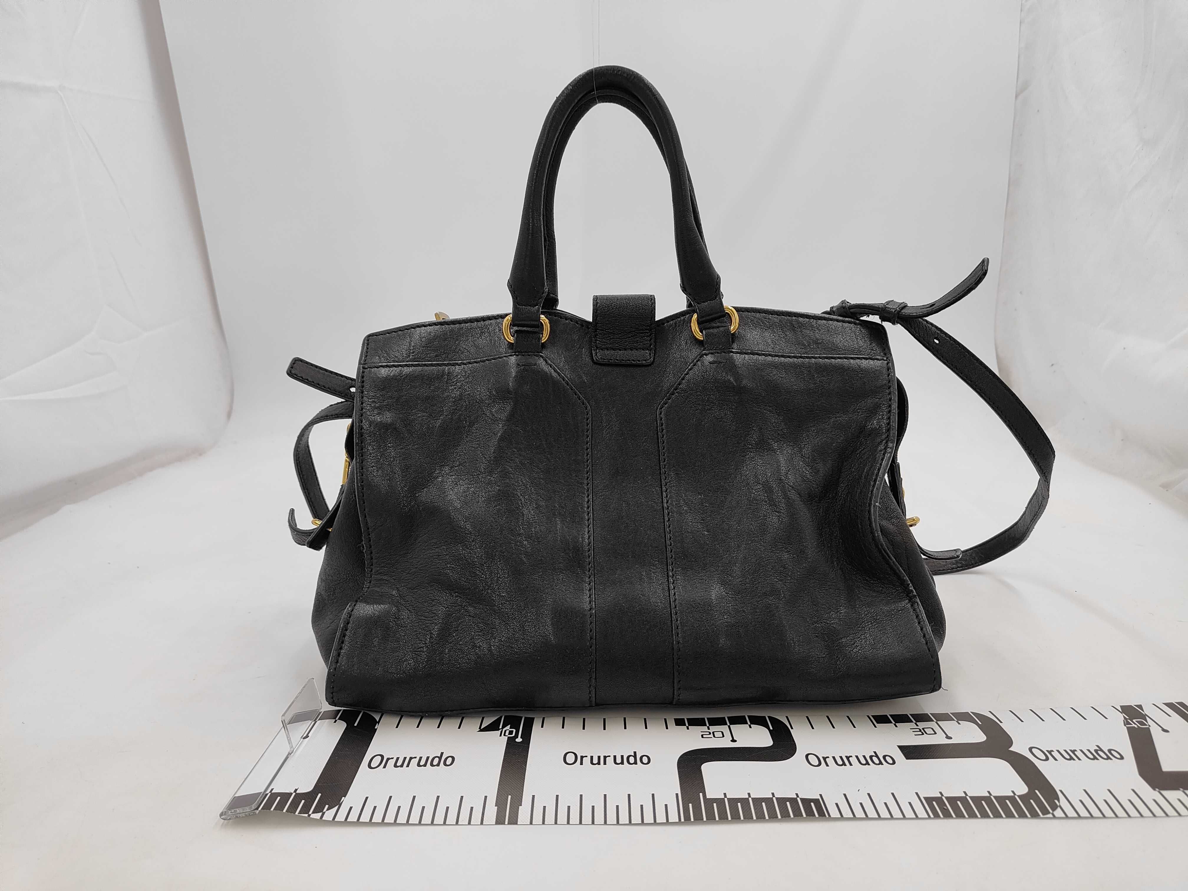 BAG CABAS 297957 LEATHER 2WAY BLACK Tote Bag — view 2
