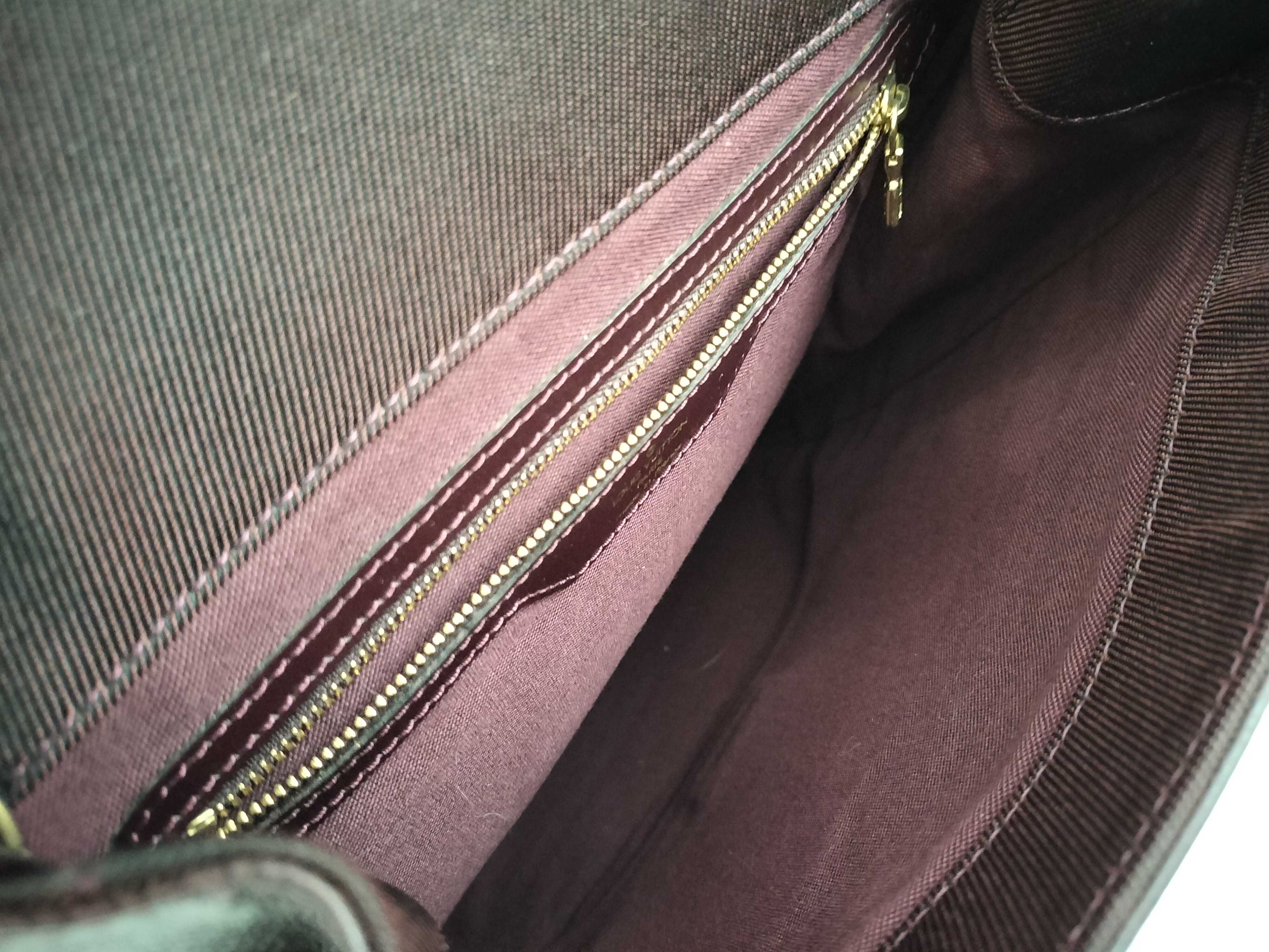 Taiga Leather Backpack, Wine Red Calfskin, Tiger Cassia M30172 — view 10