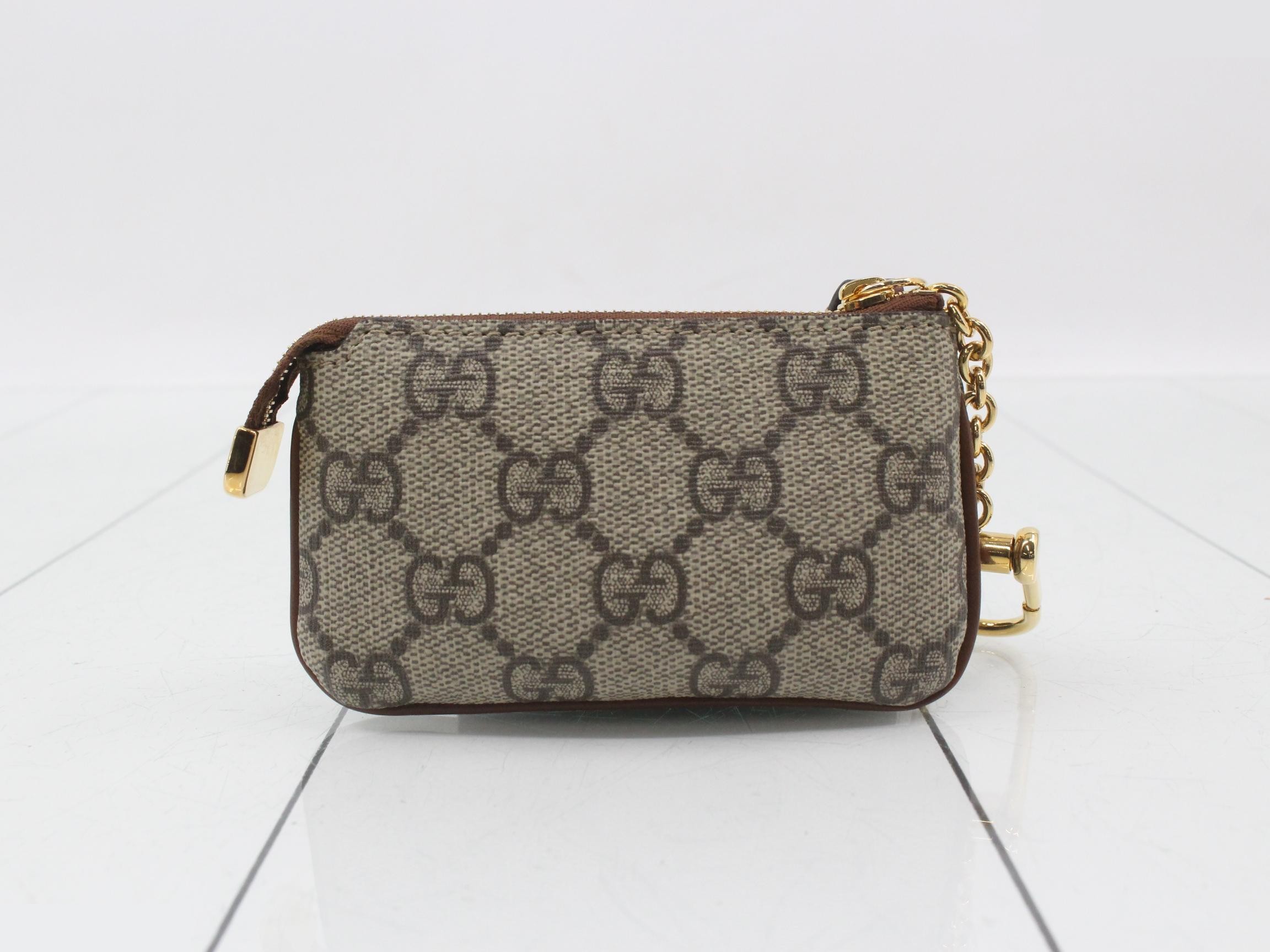GG Supreme coin case with key ring, with box and dust bag, unused. — view 2