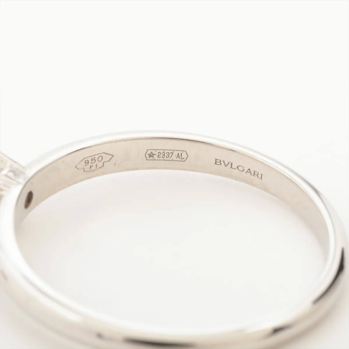 Roma Amor Diamond Ring, Pt950, 2.1g, 0.32 G, VS2 clarity, 3EX finish, FB finish, 5533757236, 358838, with guarantee and QR code readable. — view 4