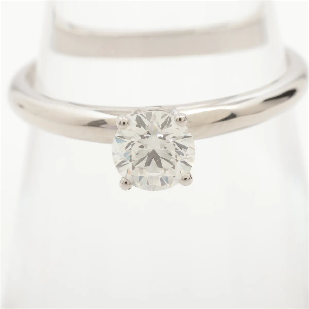 Roma Amor Diamond Ring, Pt950, 2.1g, 0.32 G, VS2 clarity, 3EX finish, FB finish, 5533757236, 358838, with guarantee and QR code readable. — view 5