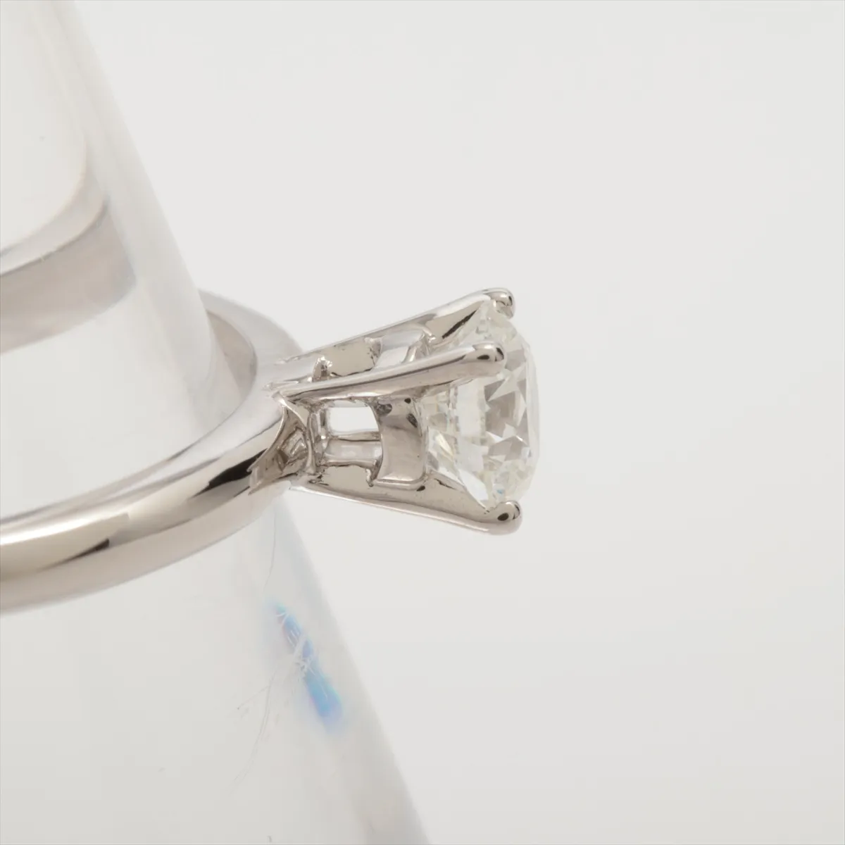 Roma Amor Diamond Ring, Pt950, 2.1g, 0.32 G, VS2 clarity, 3EX finish, FB finish, 5533757236, 358838, with guarantee and QR code readable. — view 6