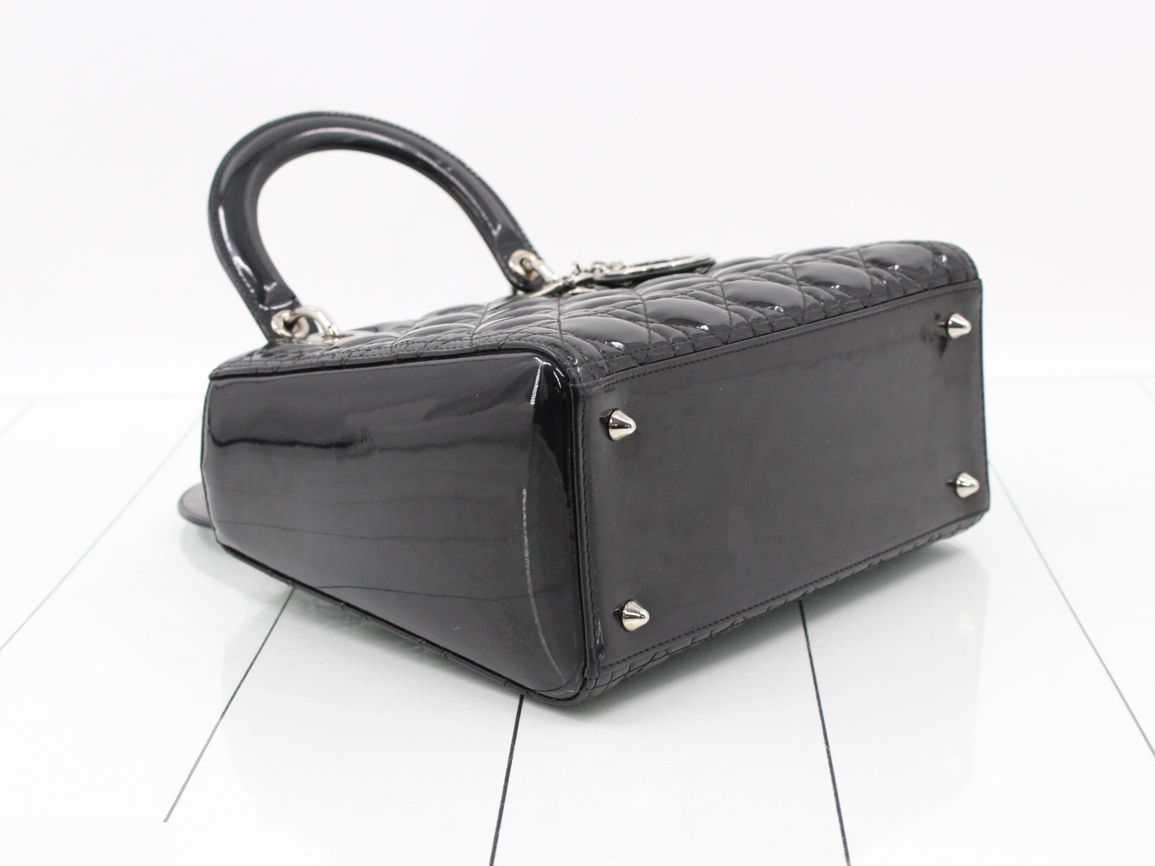 Lady Dior enamel tote bag, 2-way — view 5