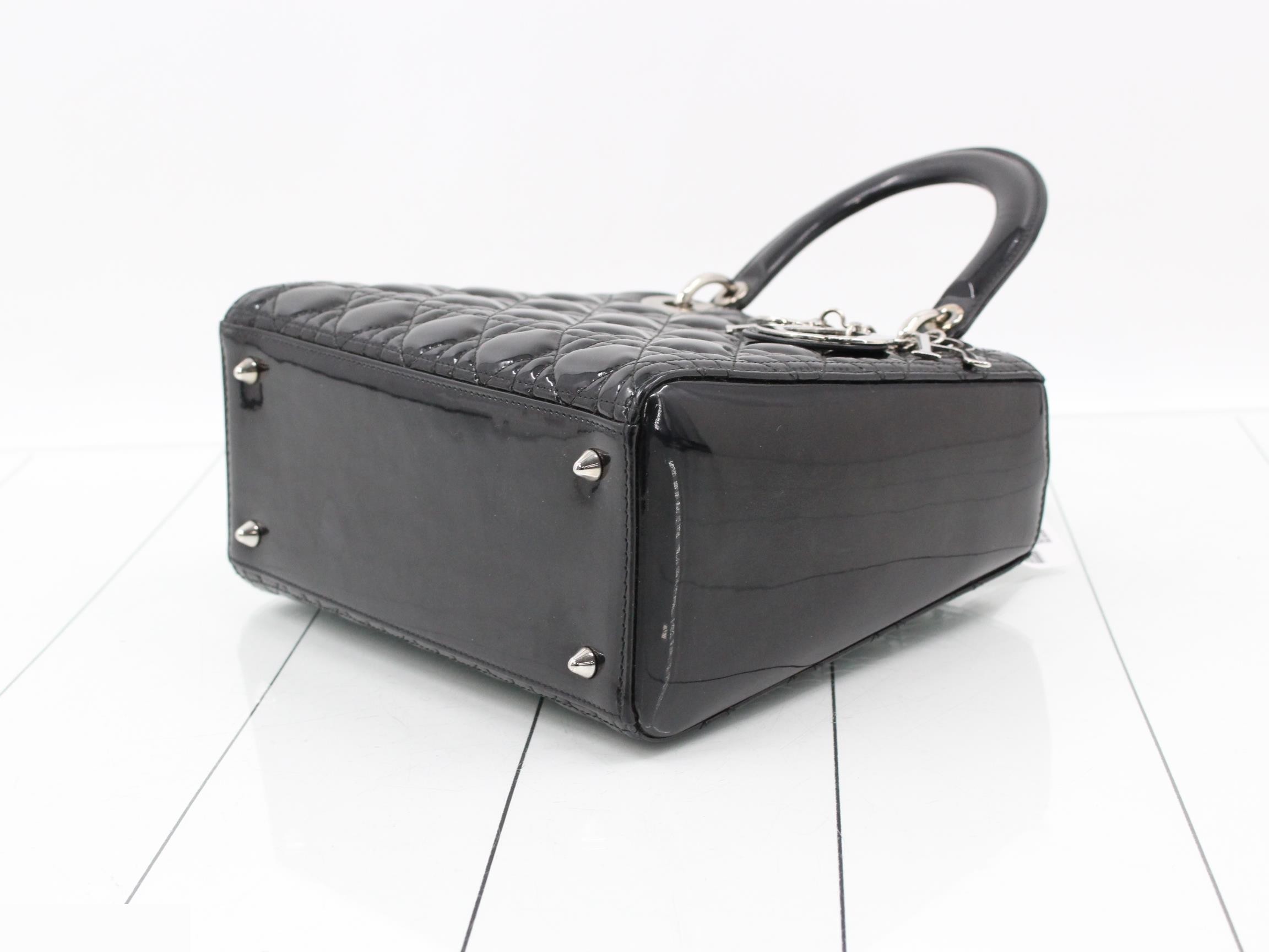 Lady Dior enamel tote bag, 2-way — view 6