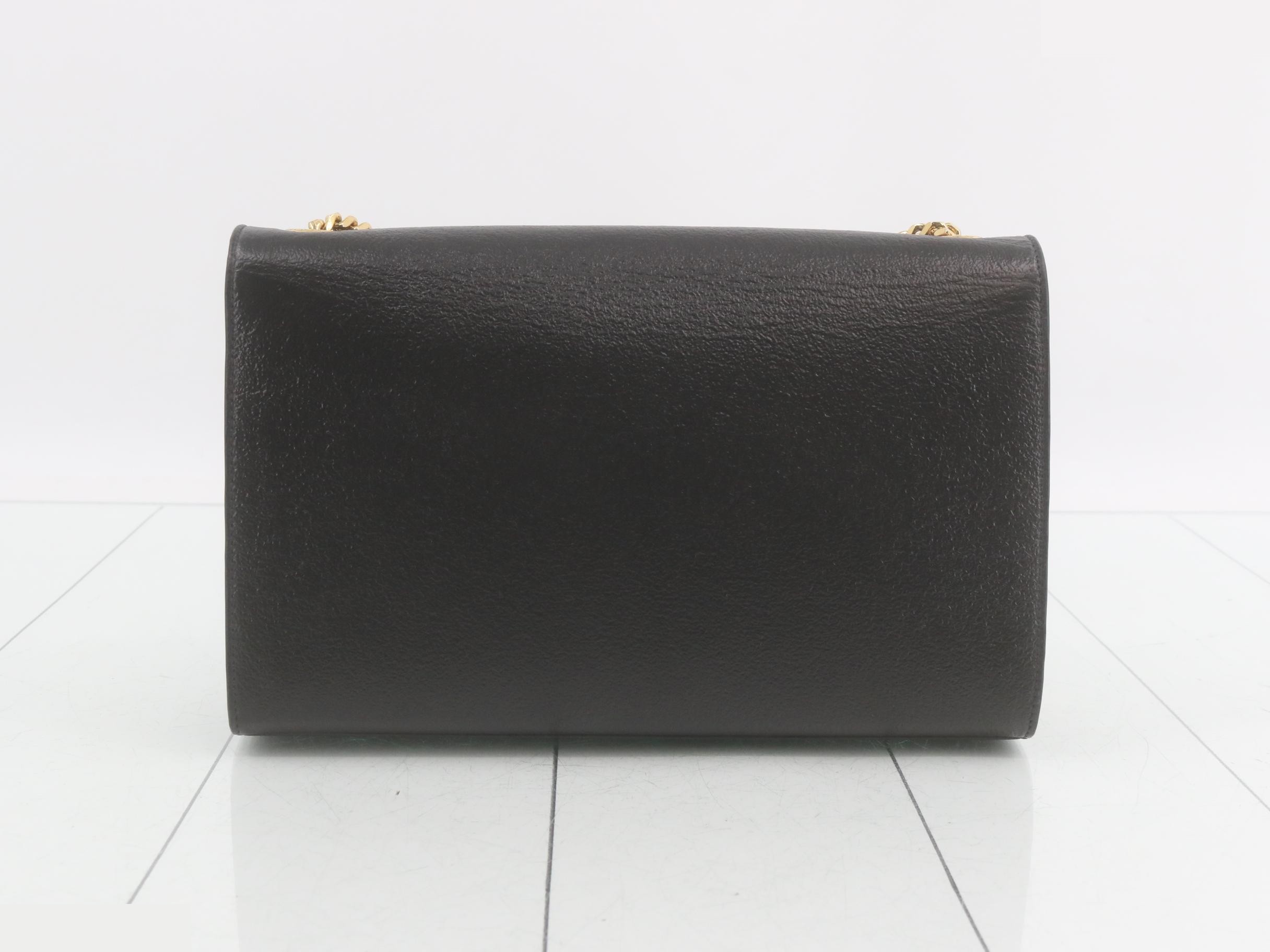 Chain Shoulder Bag, Black — view 2