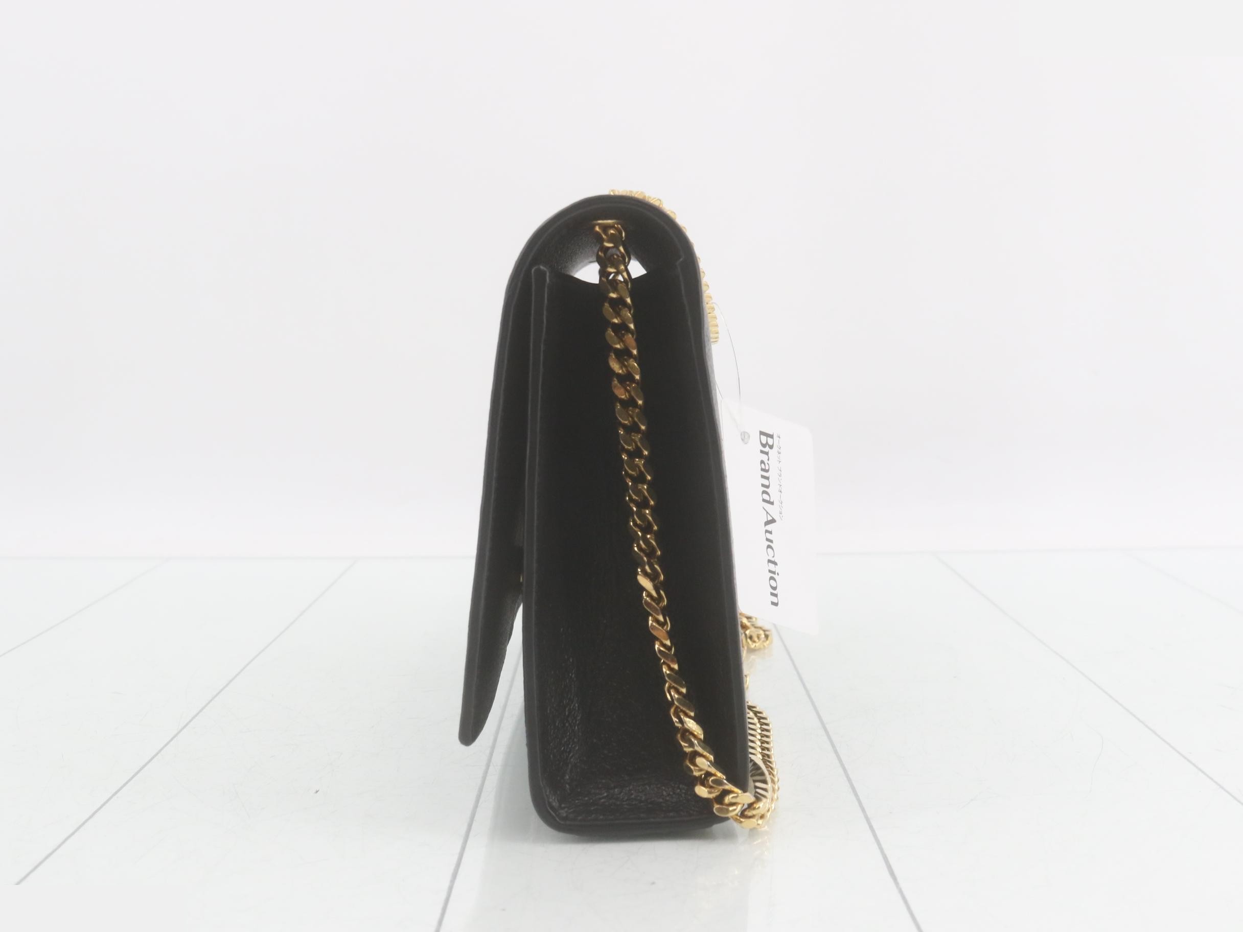 Chain Shoulder Bag, Black — view 3