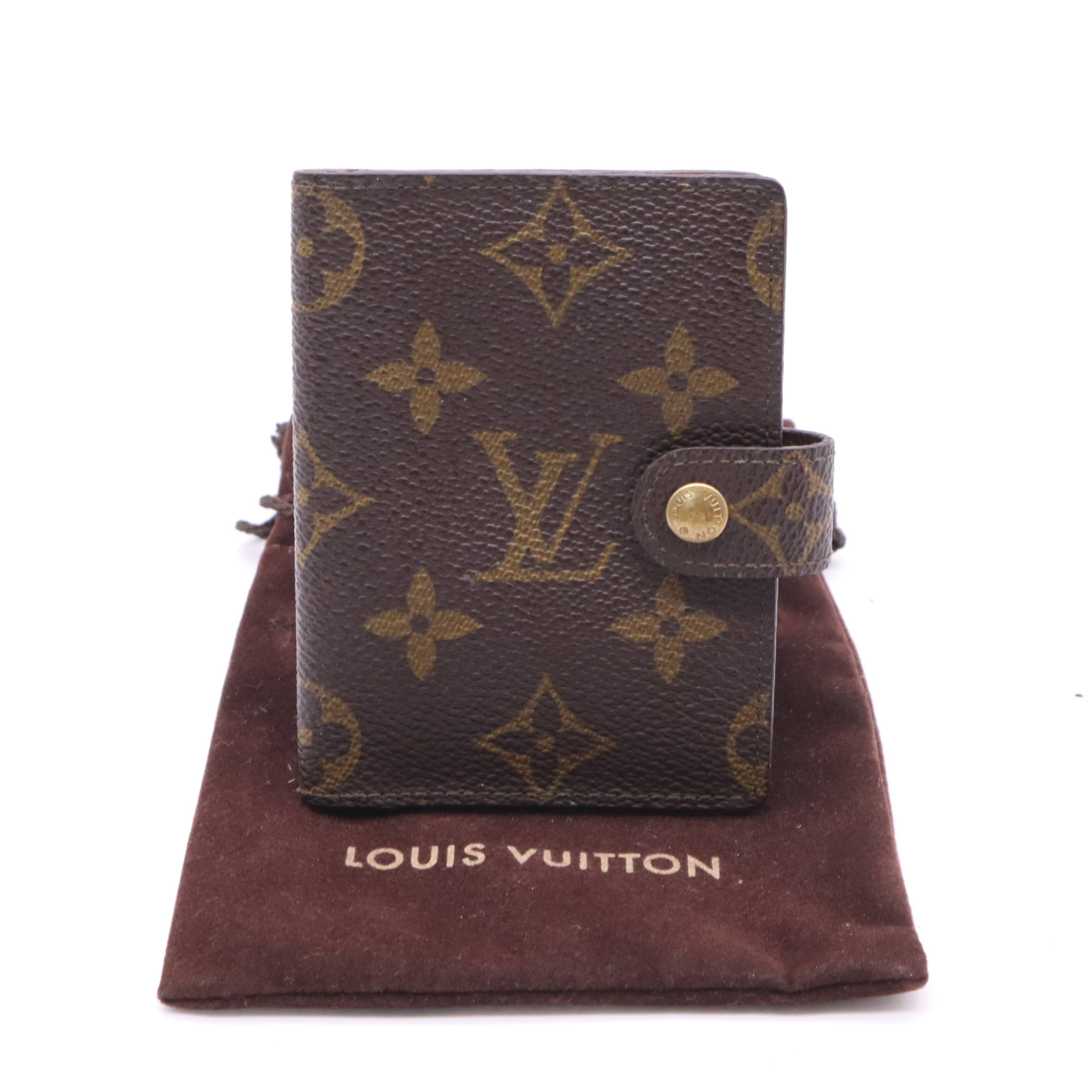 R20007 Monogram Agenda Mini Notebook Cover with Dust Bag