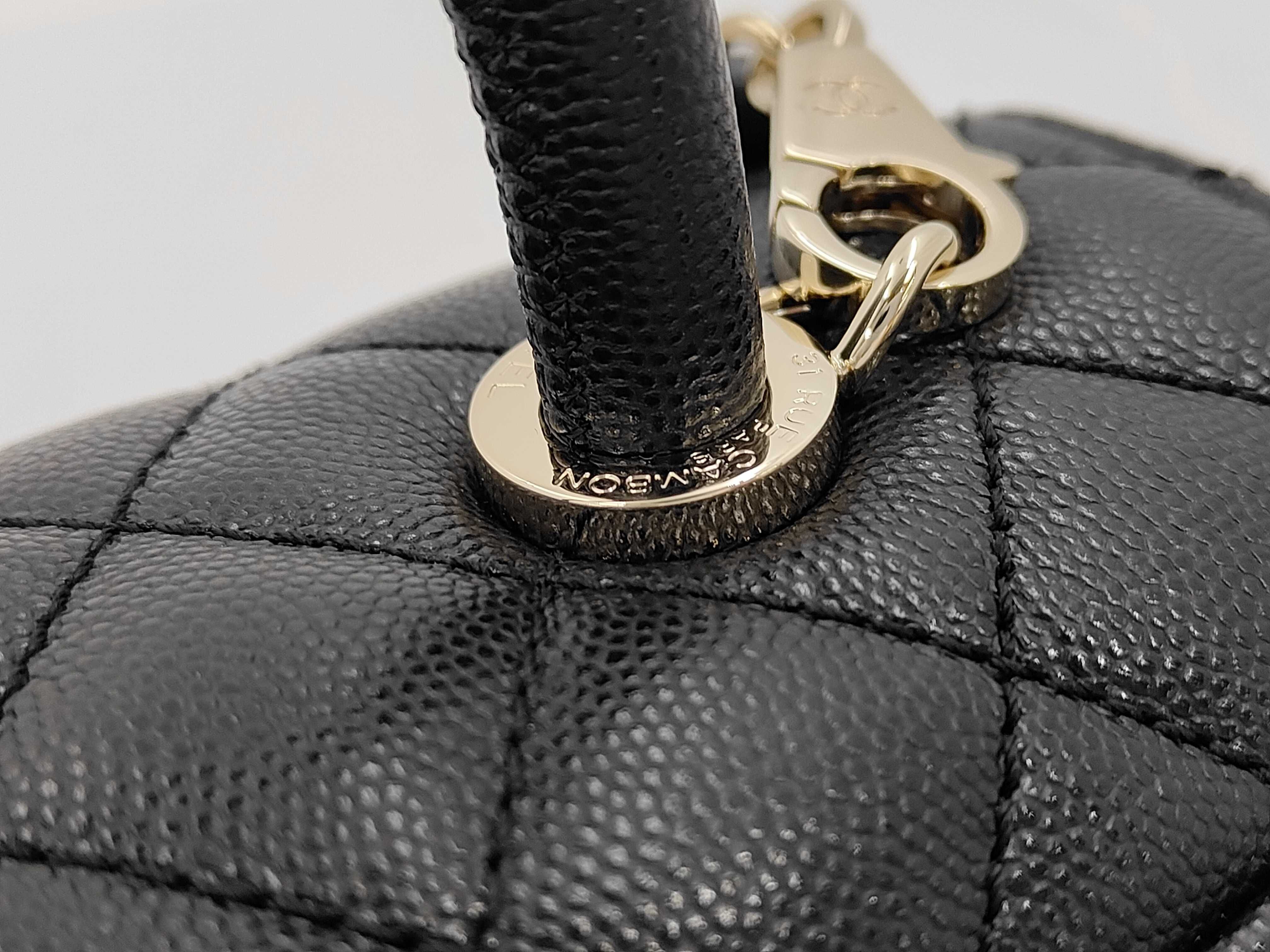 Caviar Skin Coco Handle Handbag — view 3