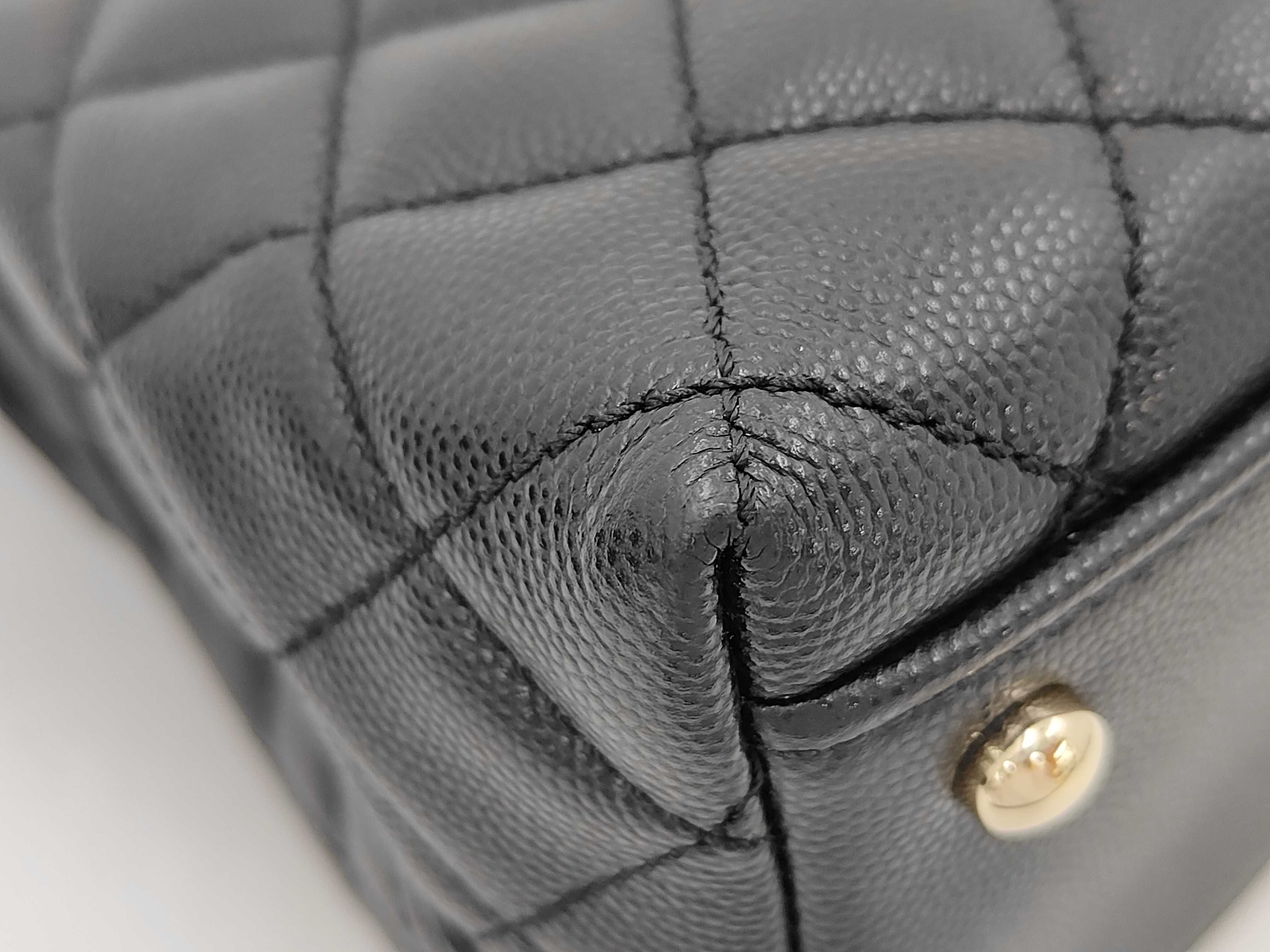 Caviar Skin Coco Handle Handbag — view 6