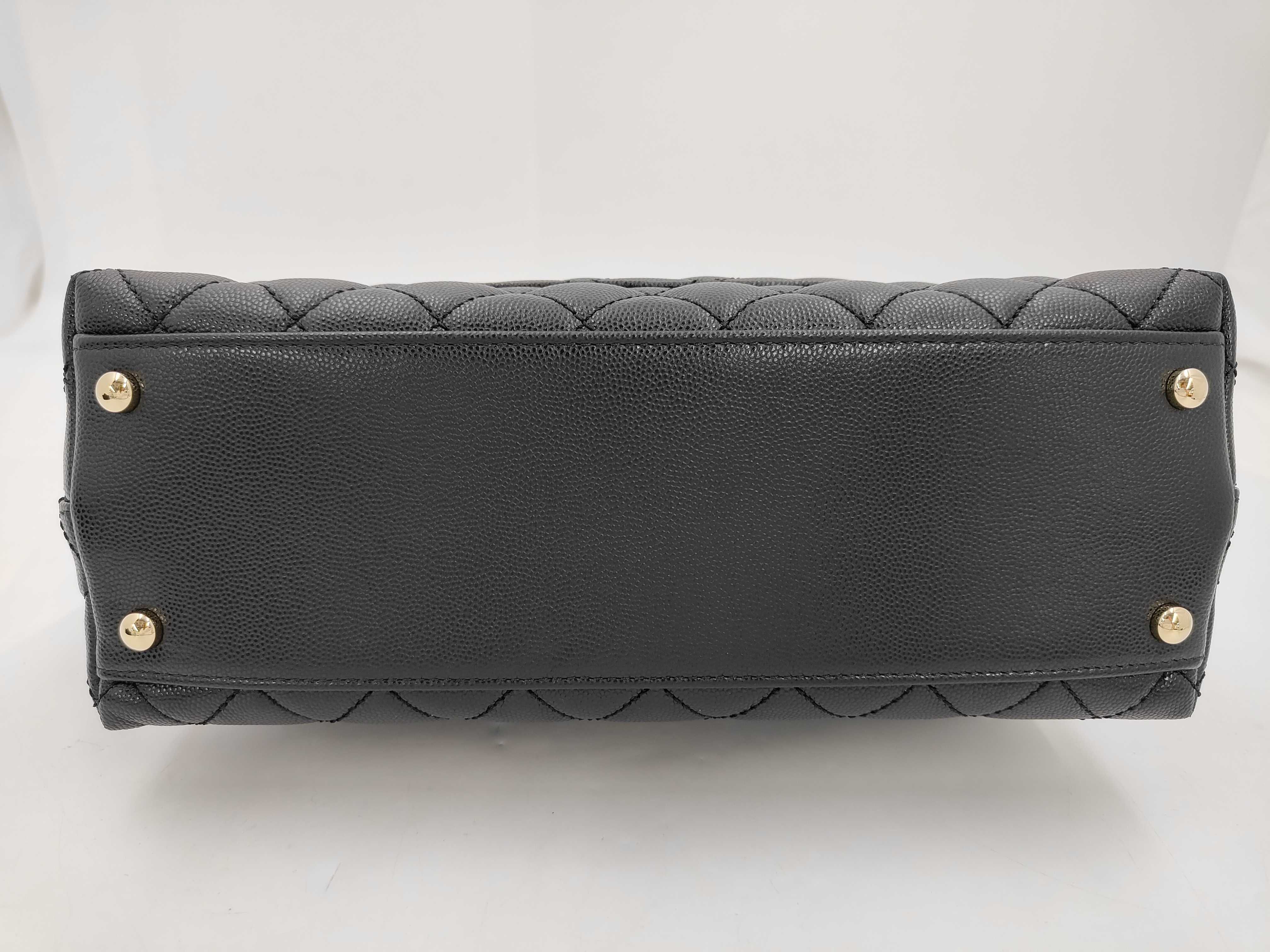 Caviar Skin Coco Handle Handbag — view 7