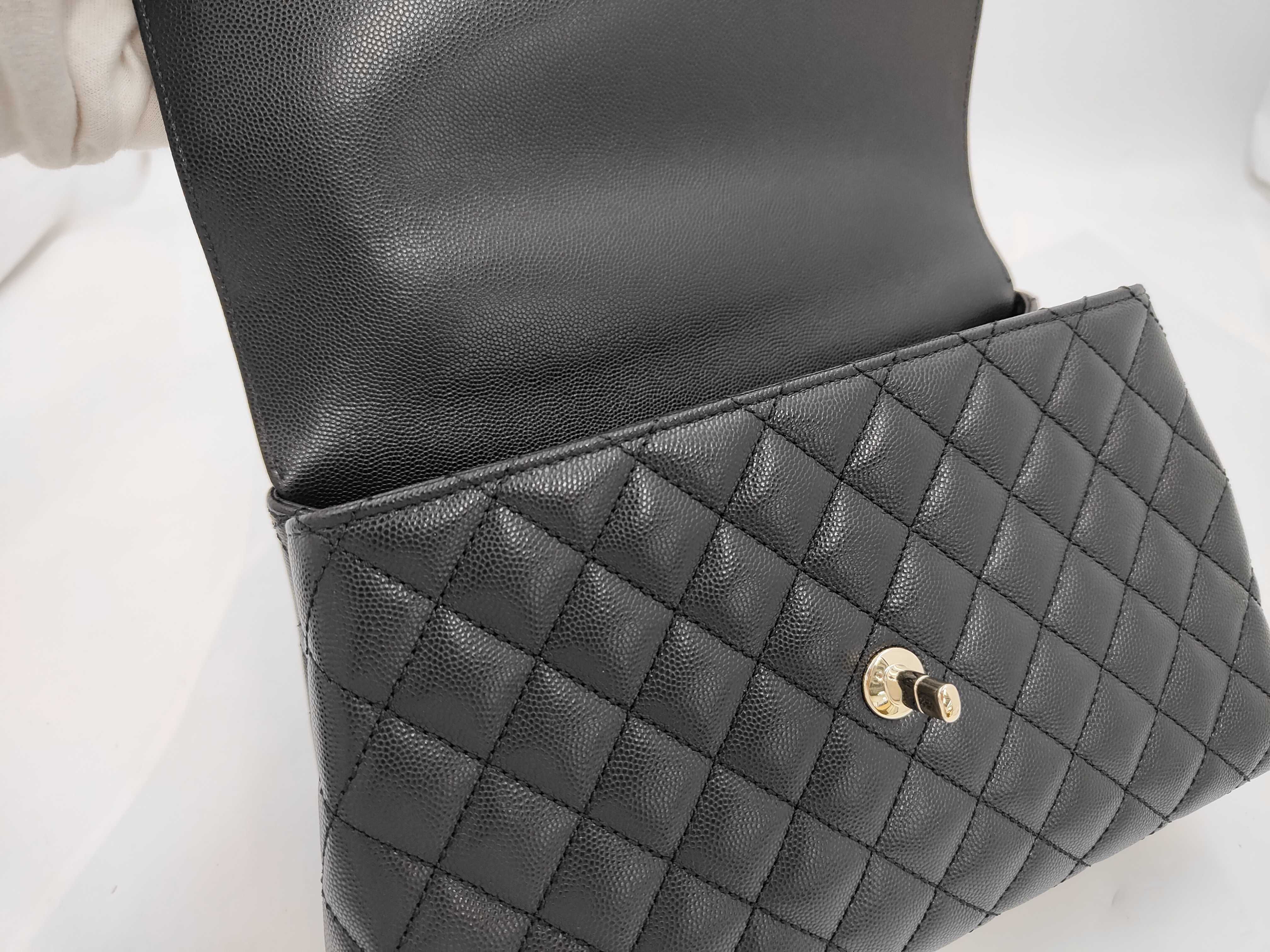 Caviar Skin Coco Handle Handbag — view 8