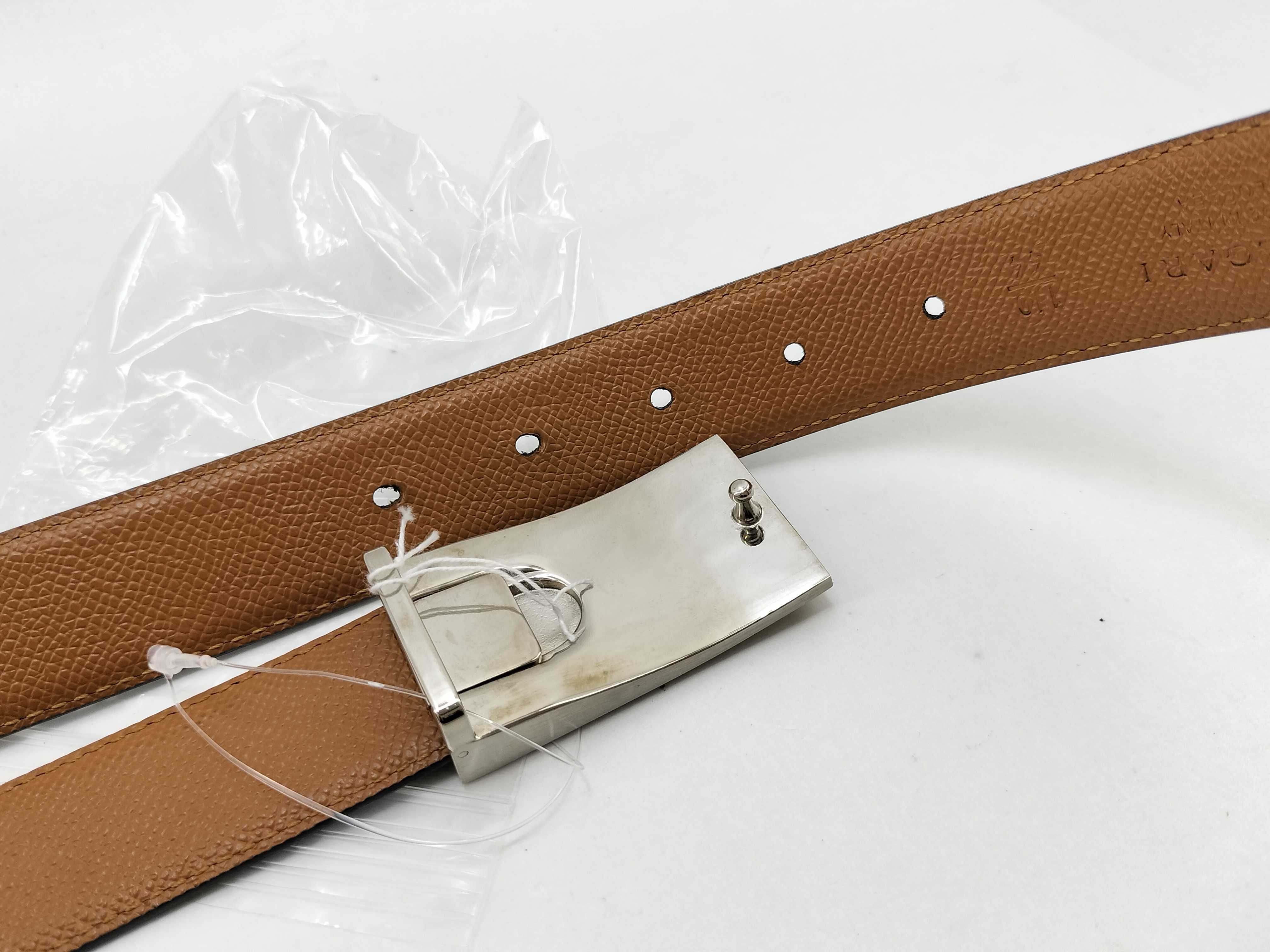 logo leather belt. Includes box, dust bags x2, booklets x2. — view 5