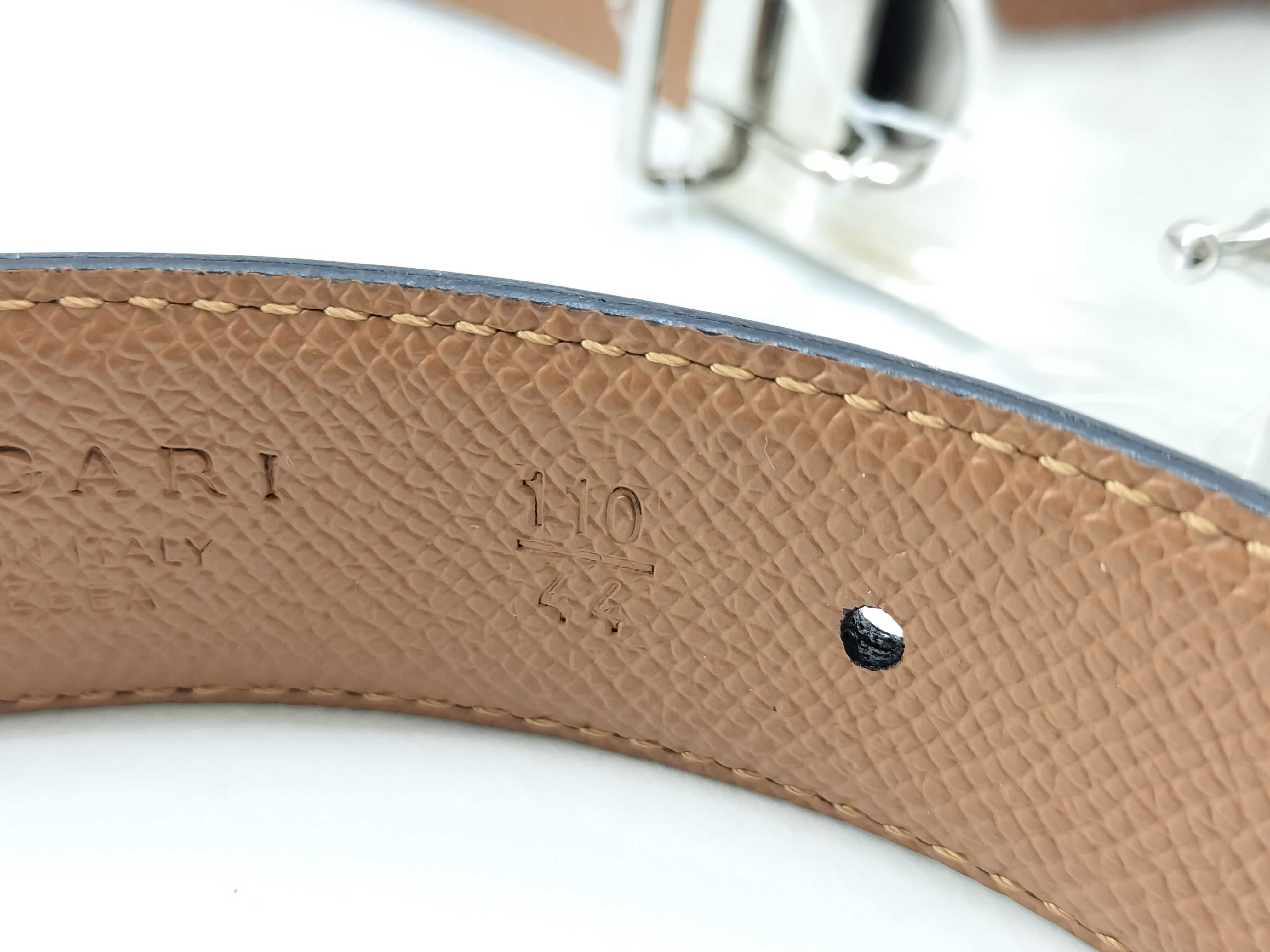 logo leather belt. Includes box, dust bags x2, booklets x2. — view 7