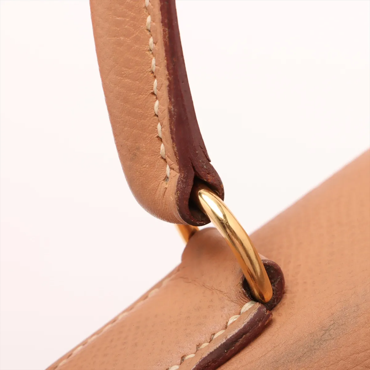 [Individually wrapped] Hermes Kelly 28 Serie Couchevel Natural Gold Hardware X:1994 — view 13