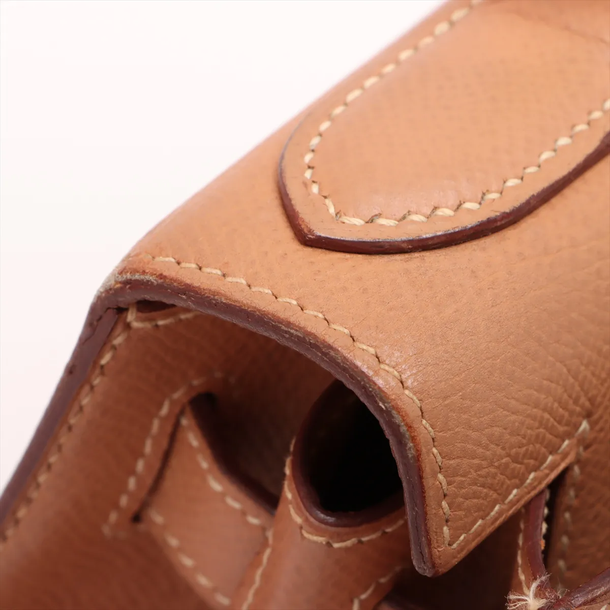 [Individually wrapped] Hermes Kelly 28 Serie Couchevel Natural Gold Hardware X:1994 — view 15