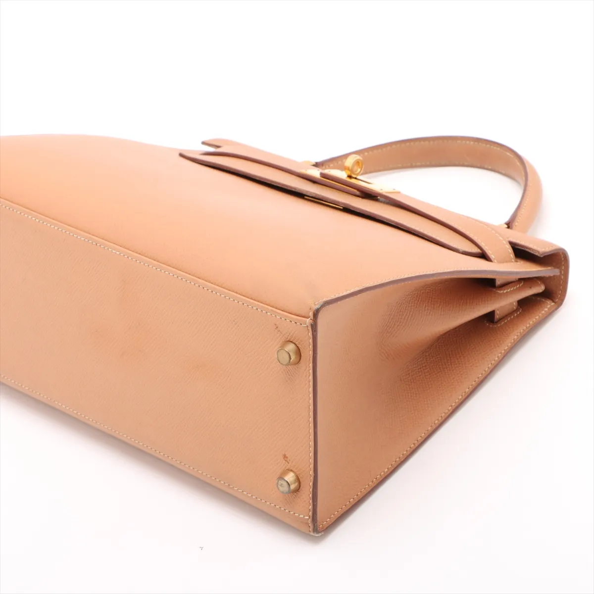 [Individually wrapped] Hermes Kelly 28 Serie Couchevel Natural Gold Hardware X:1994 — view 3