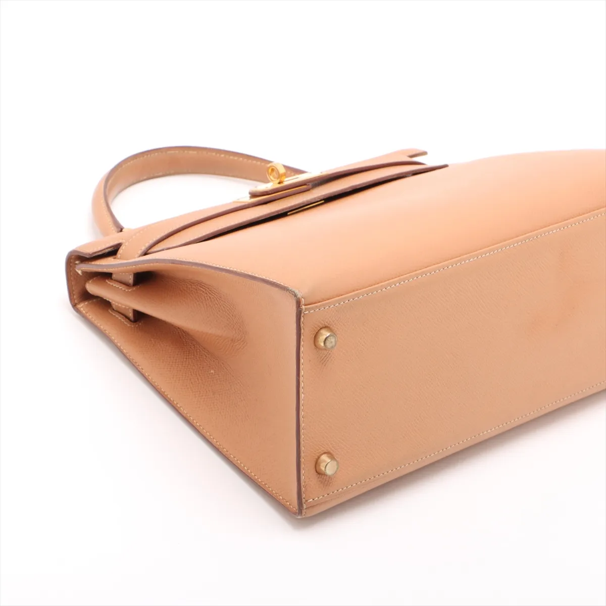 [Individually wrapped] Hermes Kelly 28 Serie Couchevel Natural Gold Hardware X:1994 — view 4