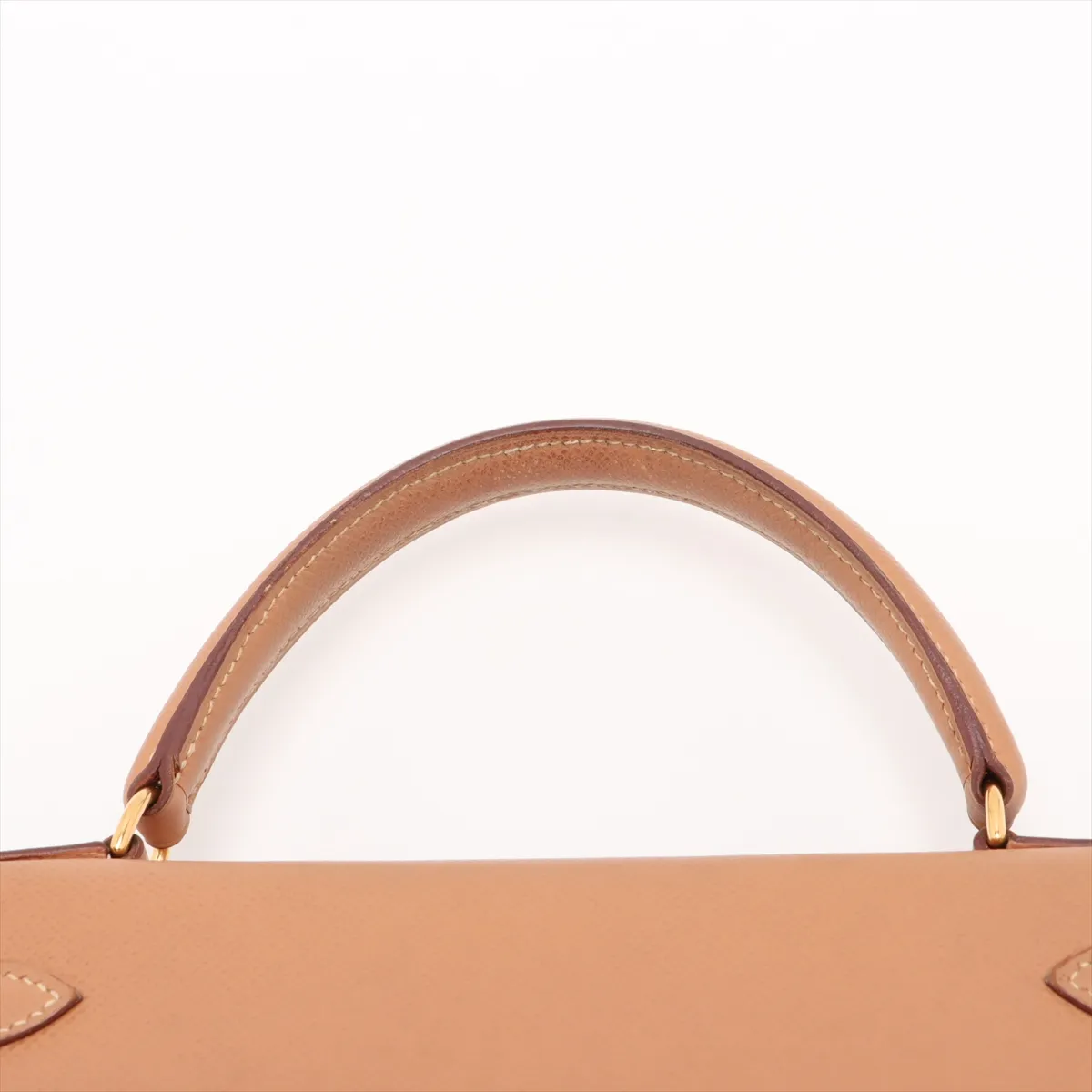 [Individually wrapped] Hermes Kelly 28 Serie Couchevel Natural Gold Hardware X:1994 — view 6