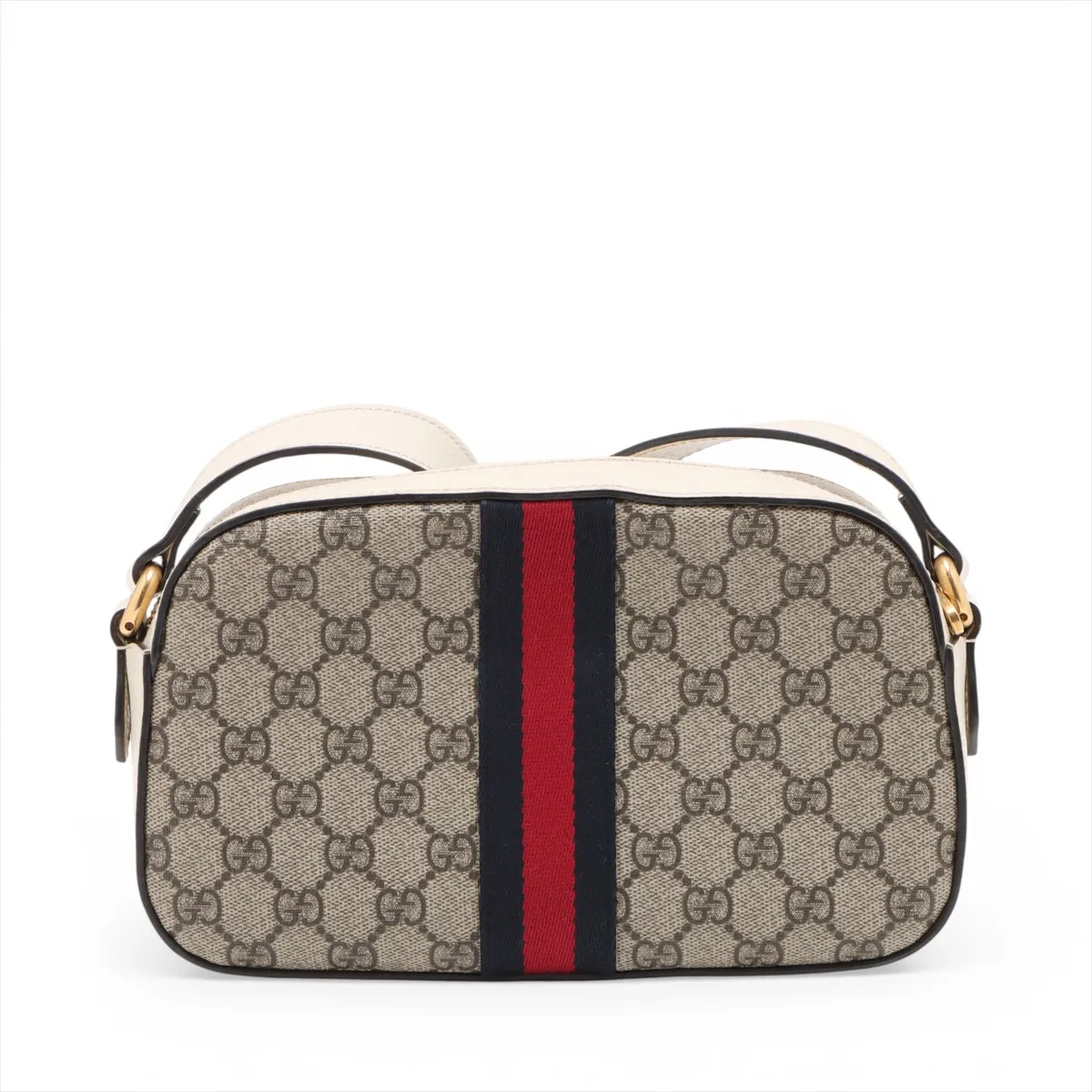 GG Supreme Ophidia PVC x Leather Shoulder Bag, Beige, 681064 — view 2