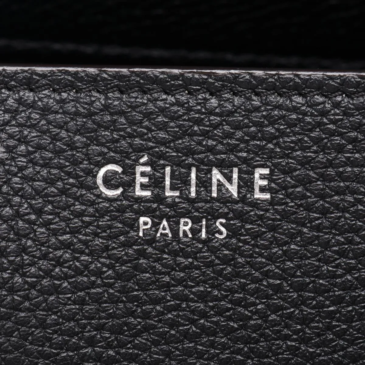 Luggage Micro Shopper Leather Handbag, Black — view 11