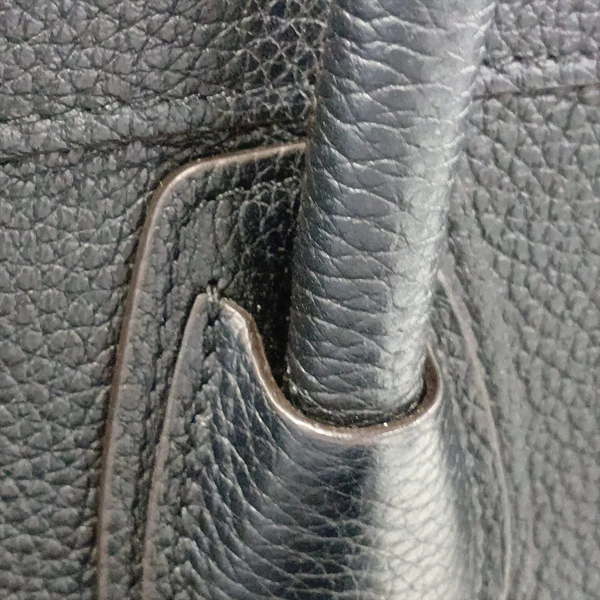 Luggage Micro Shopper Leather Handbag, Black — view 13