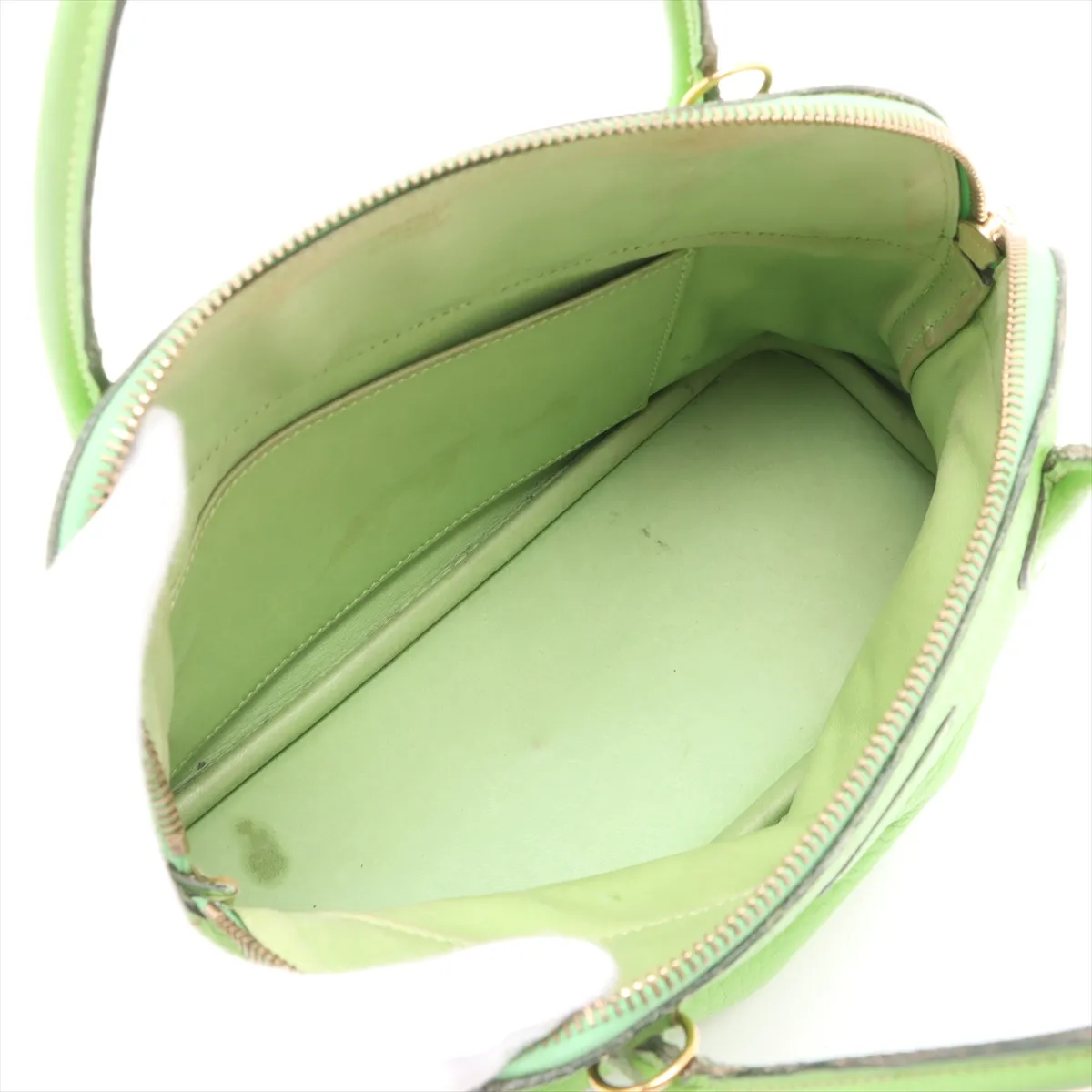 Bolide 27, Taurillon Clemence leather, Apple Green, Gold hardware, G: 2003 — view 8