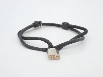 Brawler Silver Lockit Noir, total length approximately 26 cm
