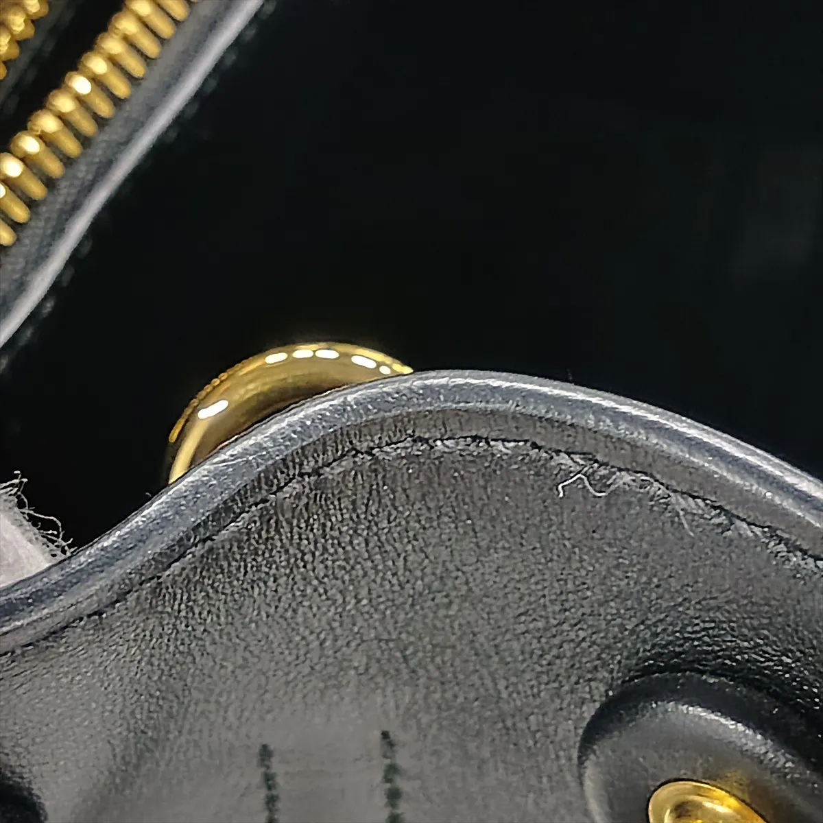 Saffiano Cuir Leather 2-Way Handbag, Black, 1BA156 — view 13