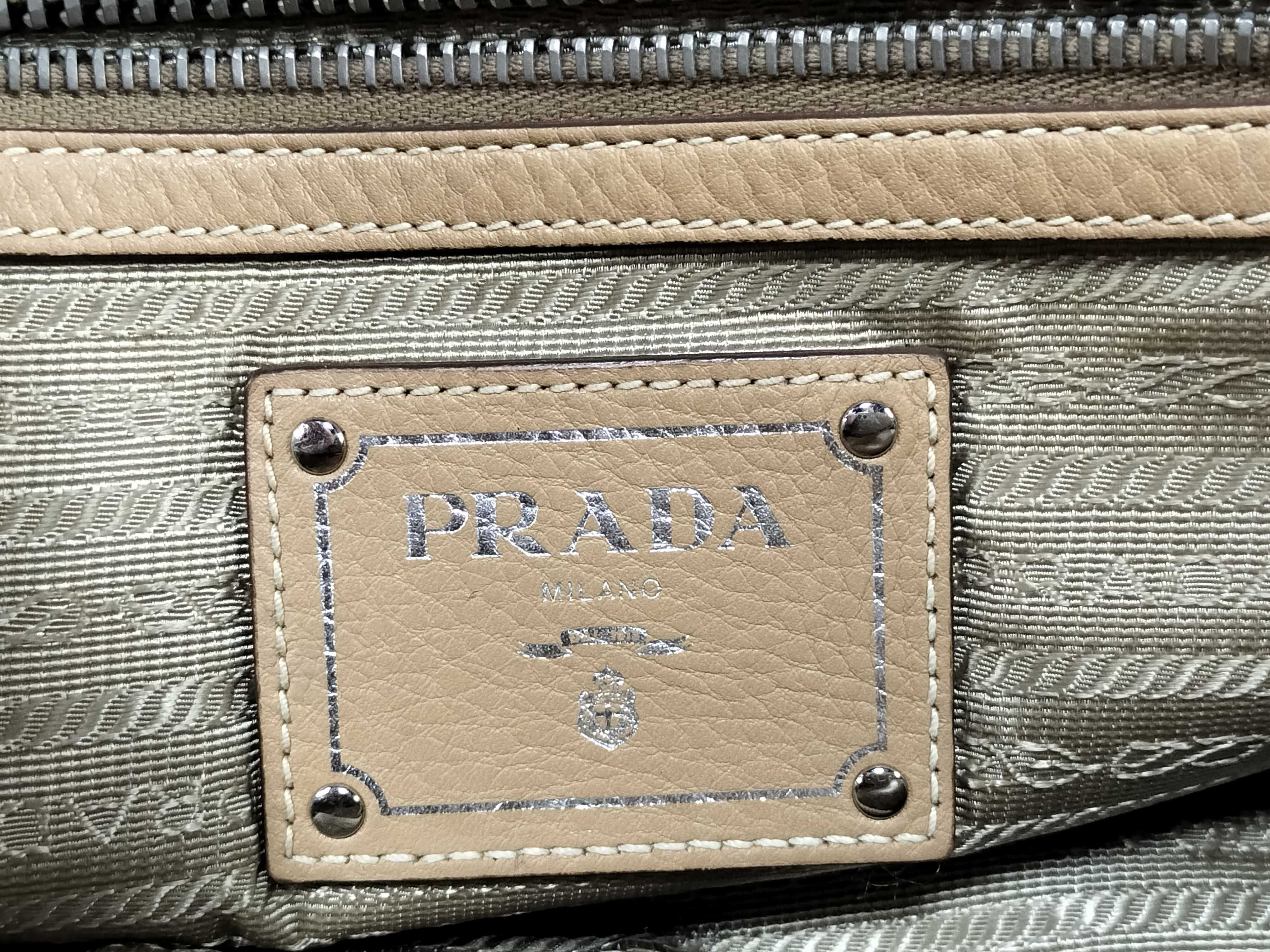 handbag, logo jacquard leather handbag — view 12