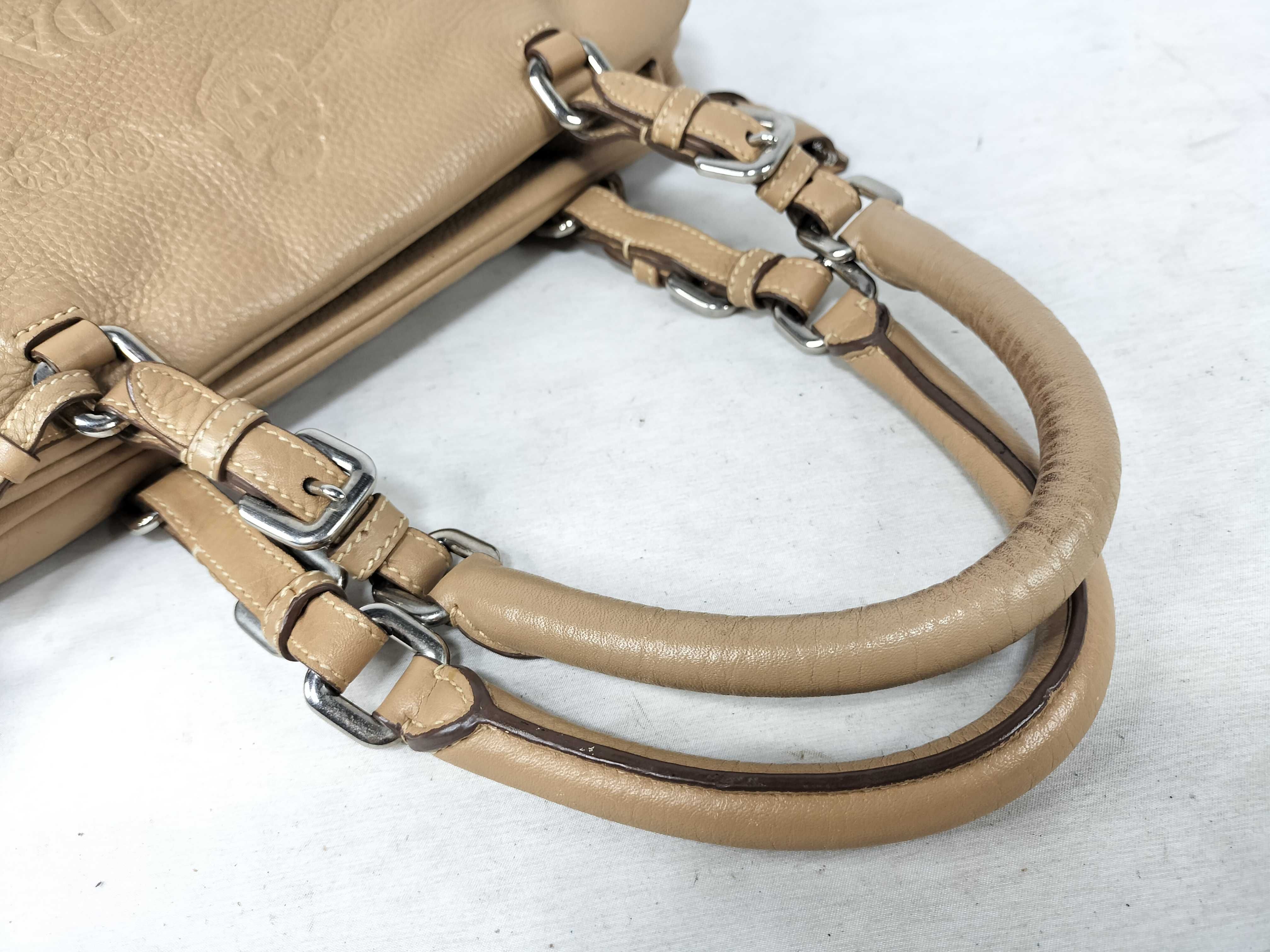 handbag, logo jacquard leather handbag — view 3
