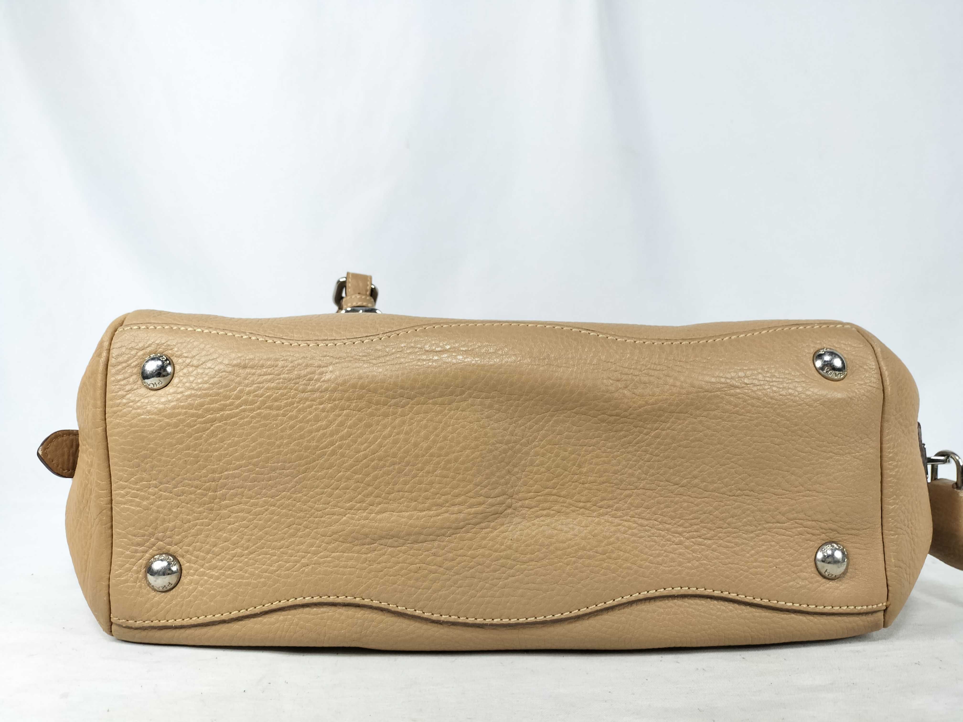 handbag, logo jacquard leather handbag — view 8