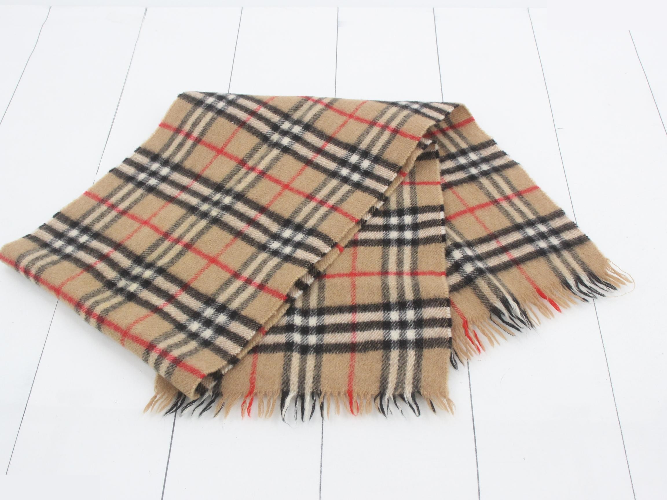 Scarf, Nova Check, Beige — view 3