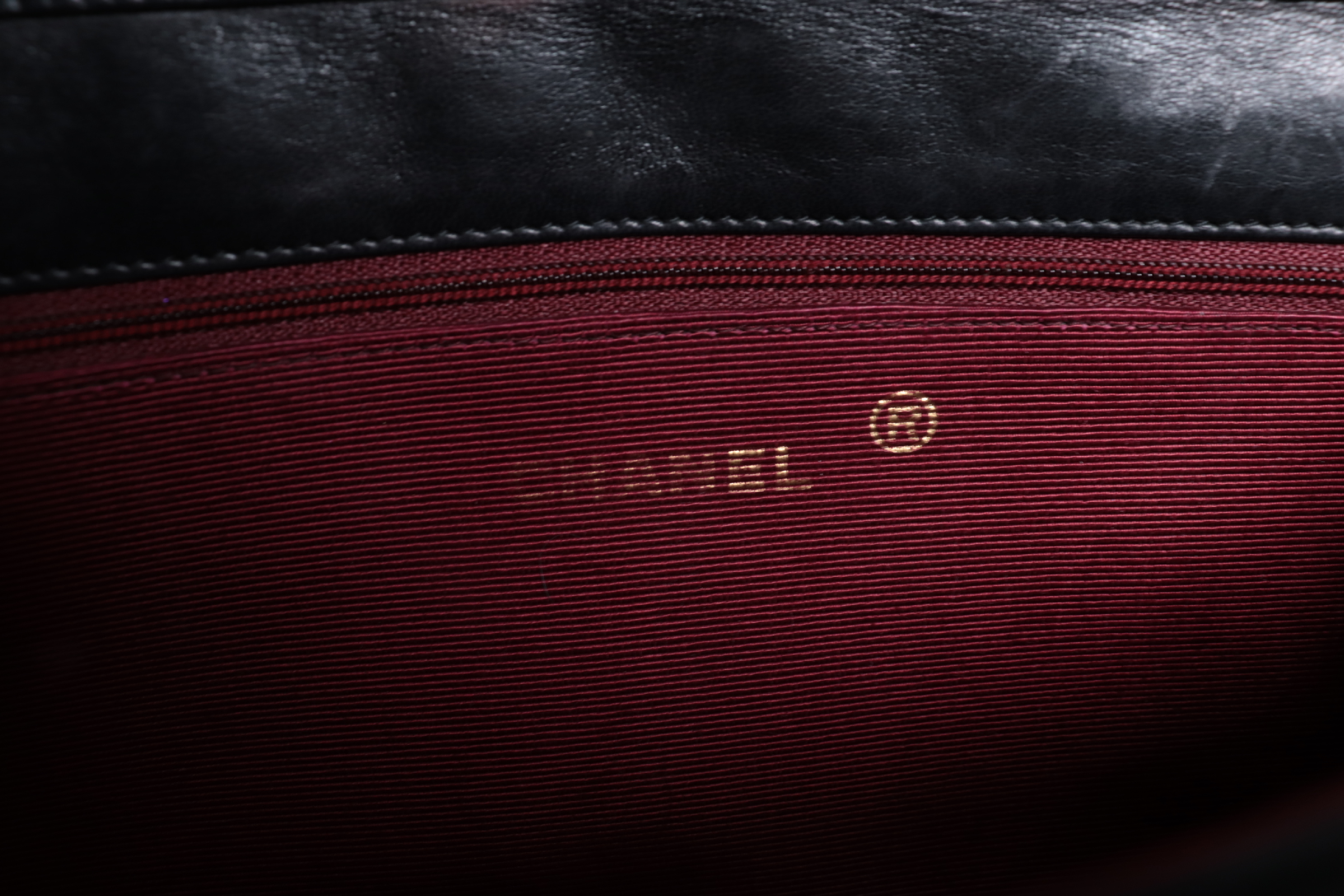 Round Double Flap Lambskin Chain Shoulder Bag — view 7