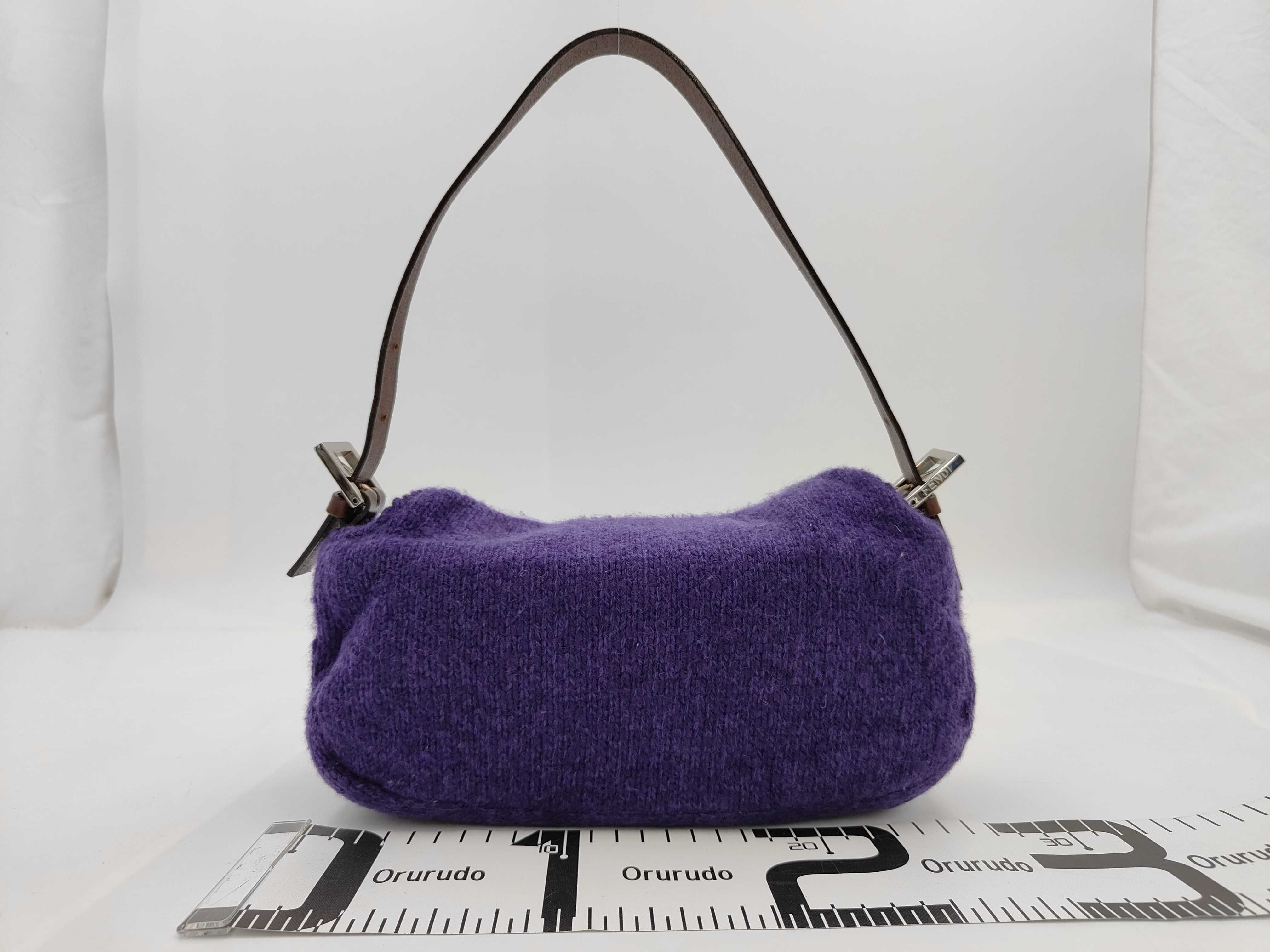 Baguette Wool Knit Shoulder Bag — view 2