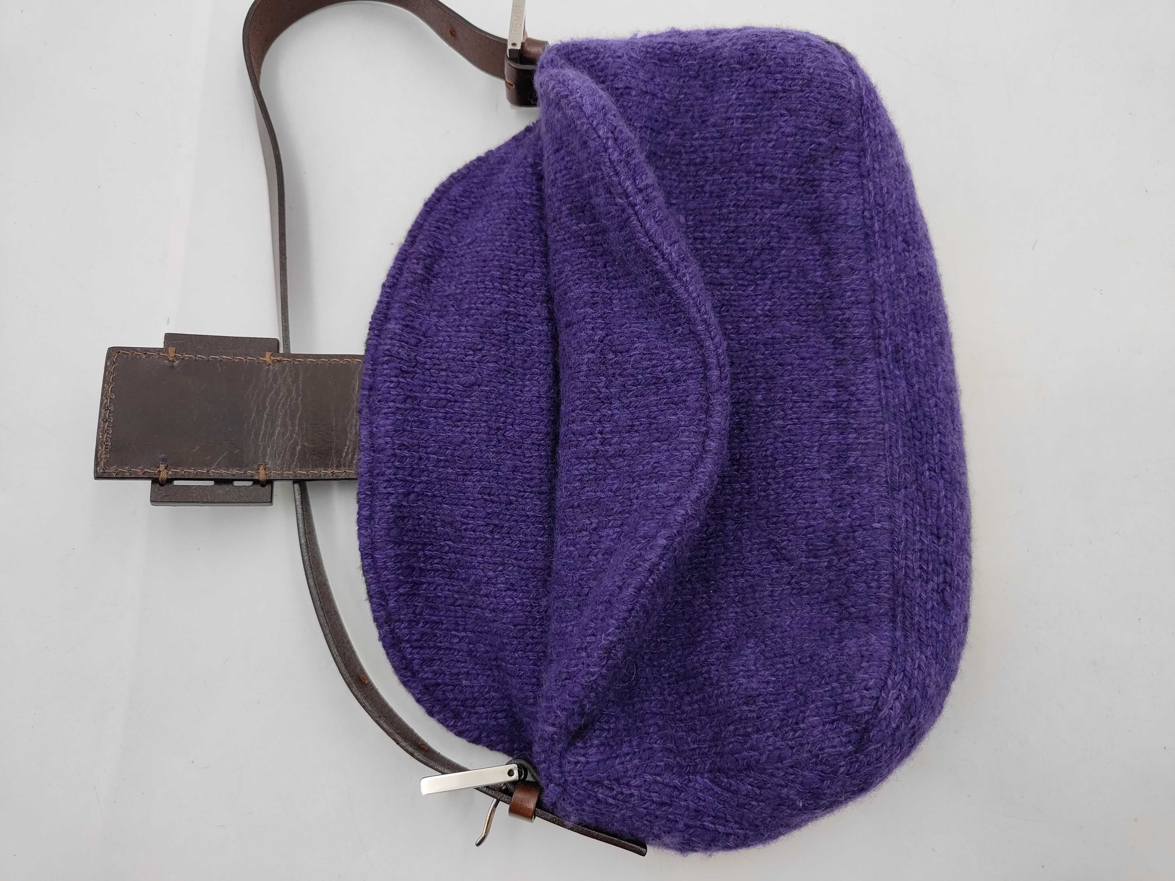 Baguette Wool Knit Shoulder Bag — view 6