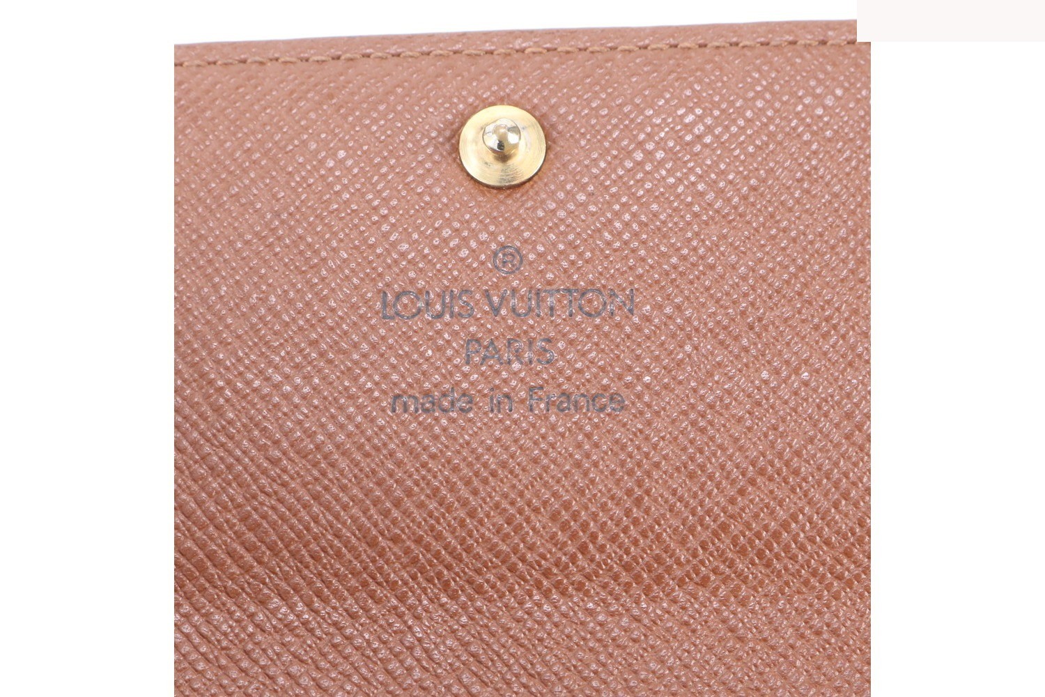 Monogram Pochette Porte Monnaie Credit M61725 Leather Long Wallet — view 7