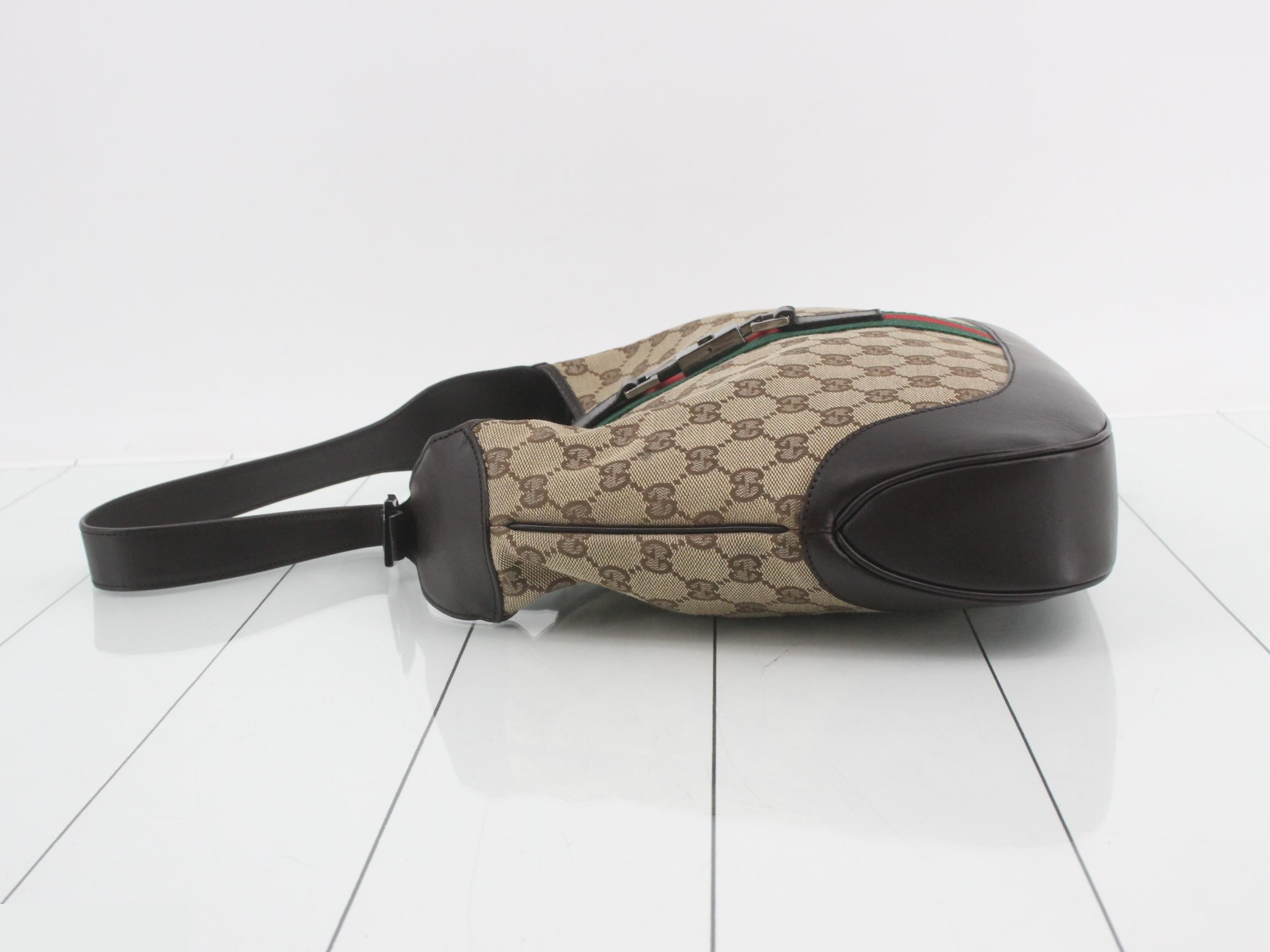 001-3306 Jackie GG Canvas One-Shoulder Bag Canvas — view 4