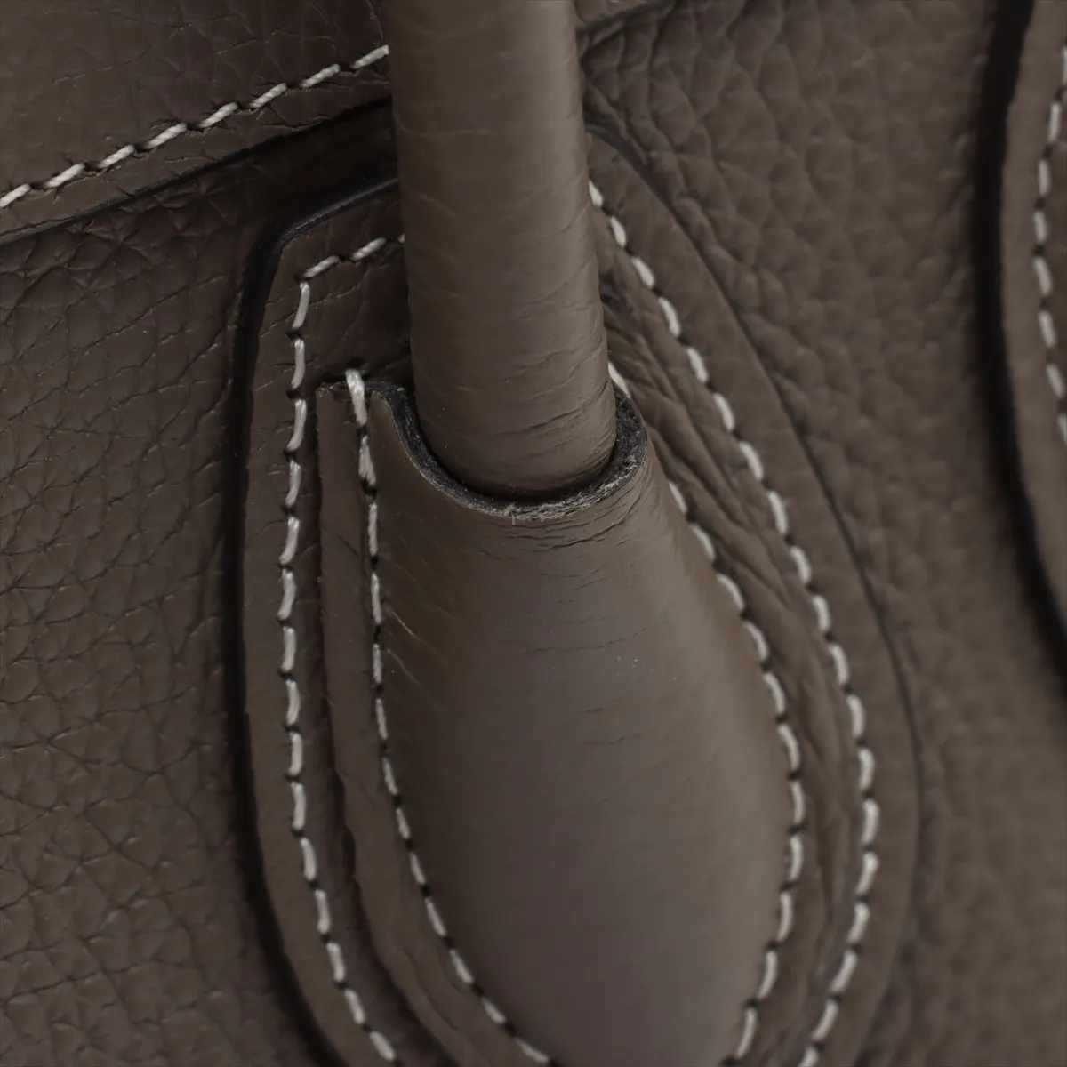 Luggage Nano Shopper Leather 2WAY Handbag Greige — view 13