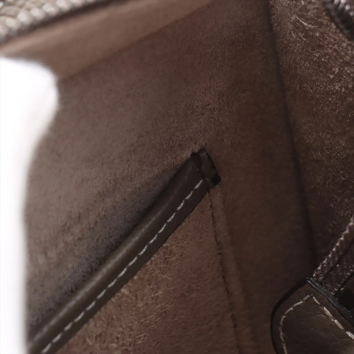 Luggage Nano Shopper Leather 2WAY Handbag Greige — view 15