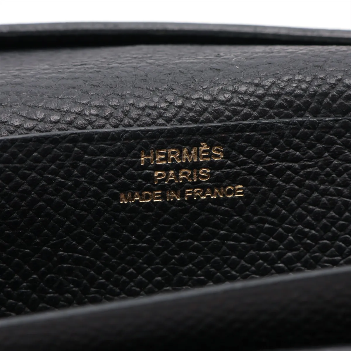 Bearn Veau Epsom Long Wallet, Black with Gold Hardware, C: 2018 — view 9