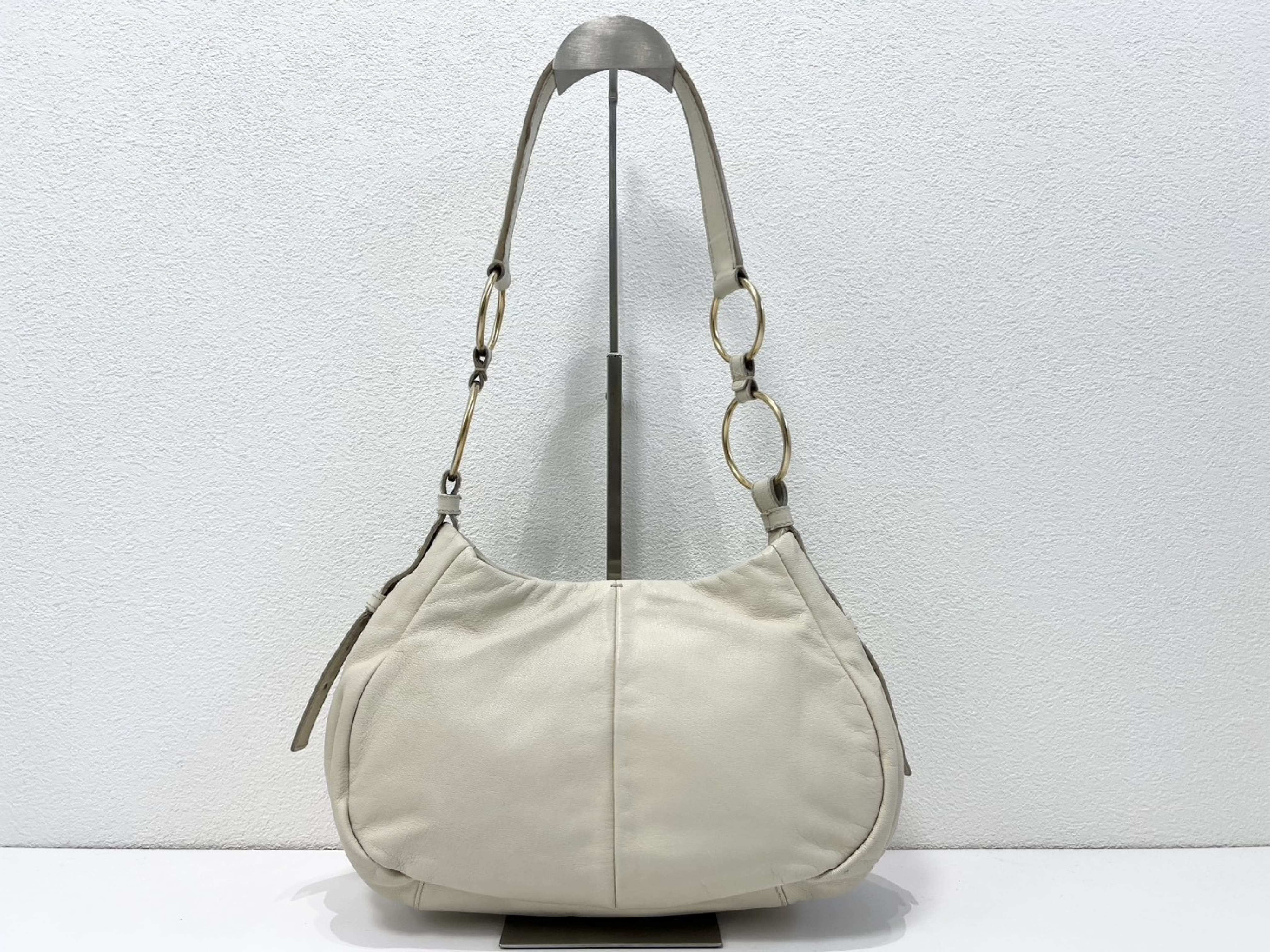 Rive Gauche Saharienne Ring Leather Shoulder Bag — view 2