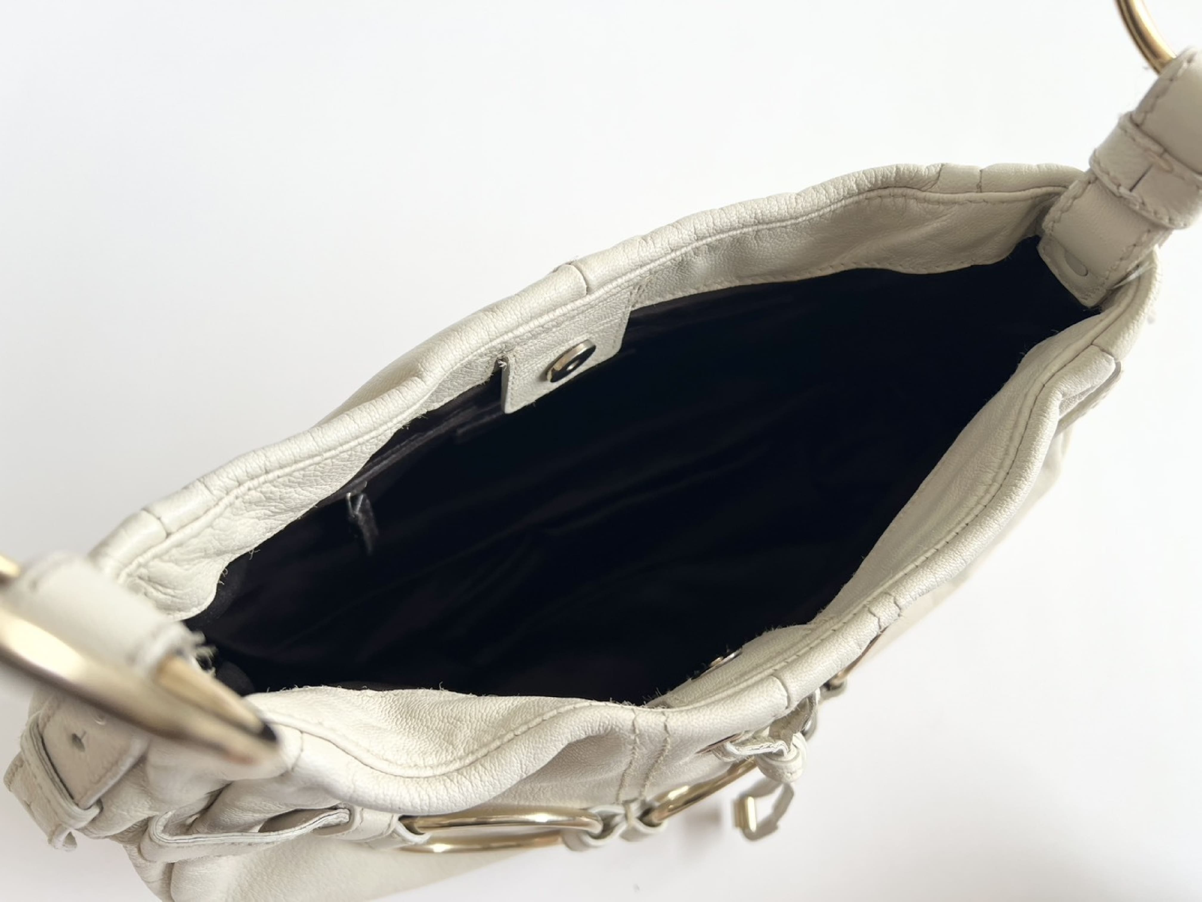 Rive Gauche Saharienne Ring Leather Shoulder Bag — view 4