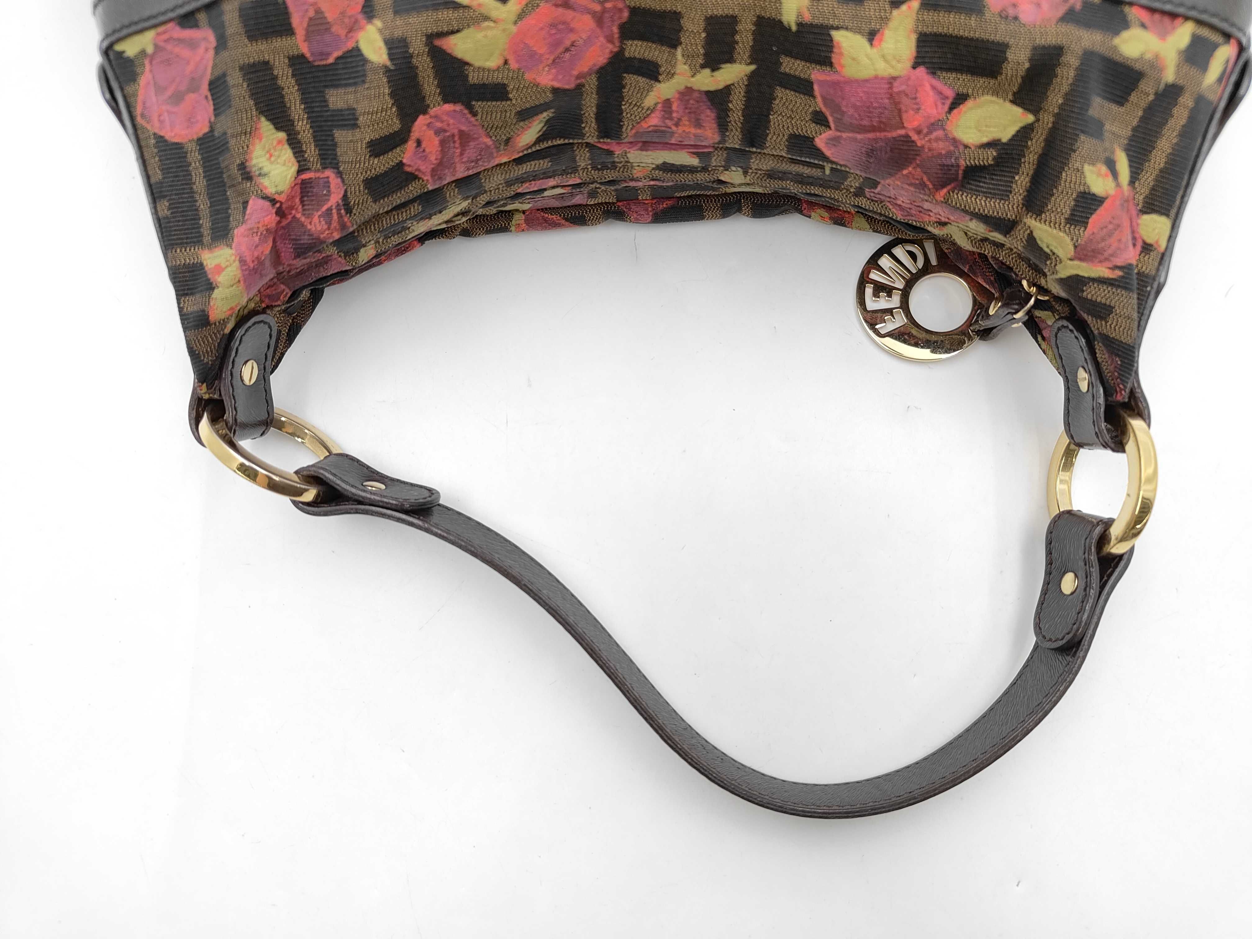 Chef Floral Canvas Zucca Shoulder Bag — view 3