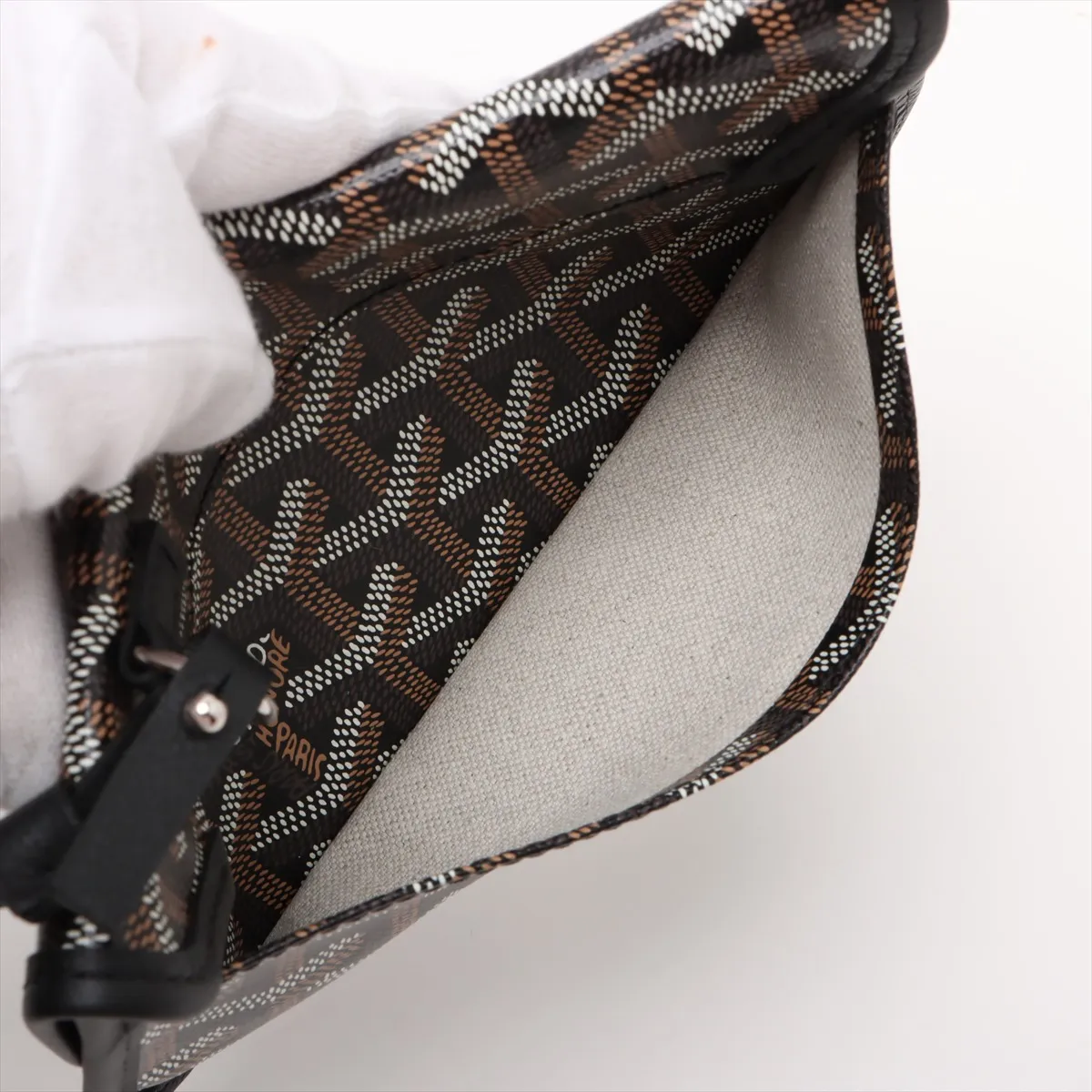 Saint Louis PM PVC x Leather Tote Bag Black — view 9