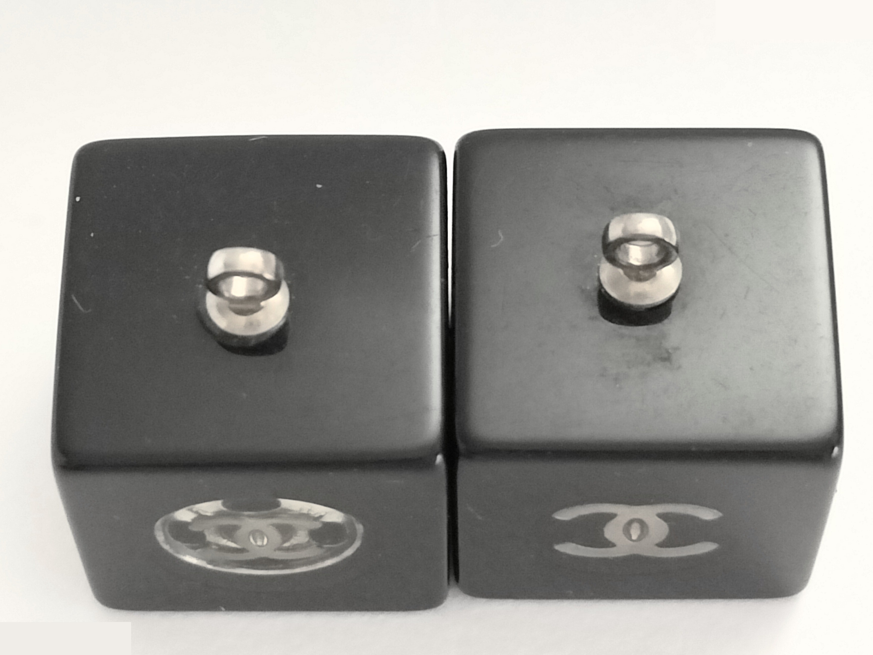 Coco Cube Hoop Earrings — view 4