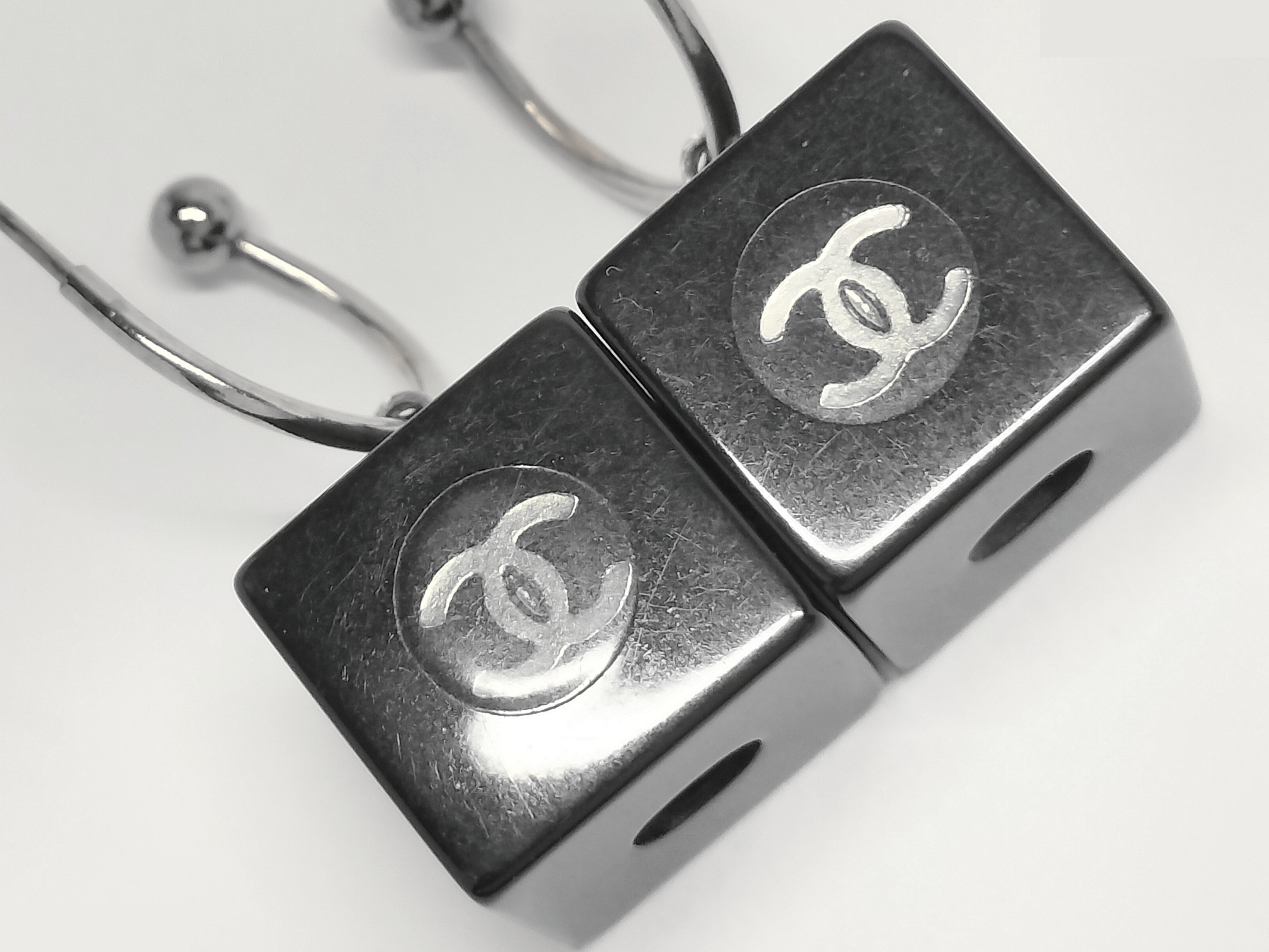 Coco Cube Hoop Earrings — view 7