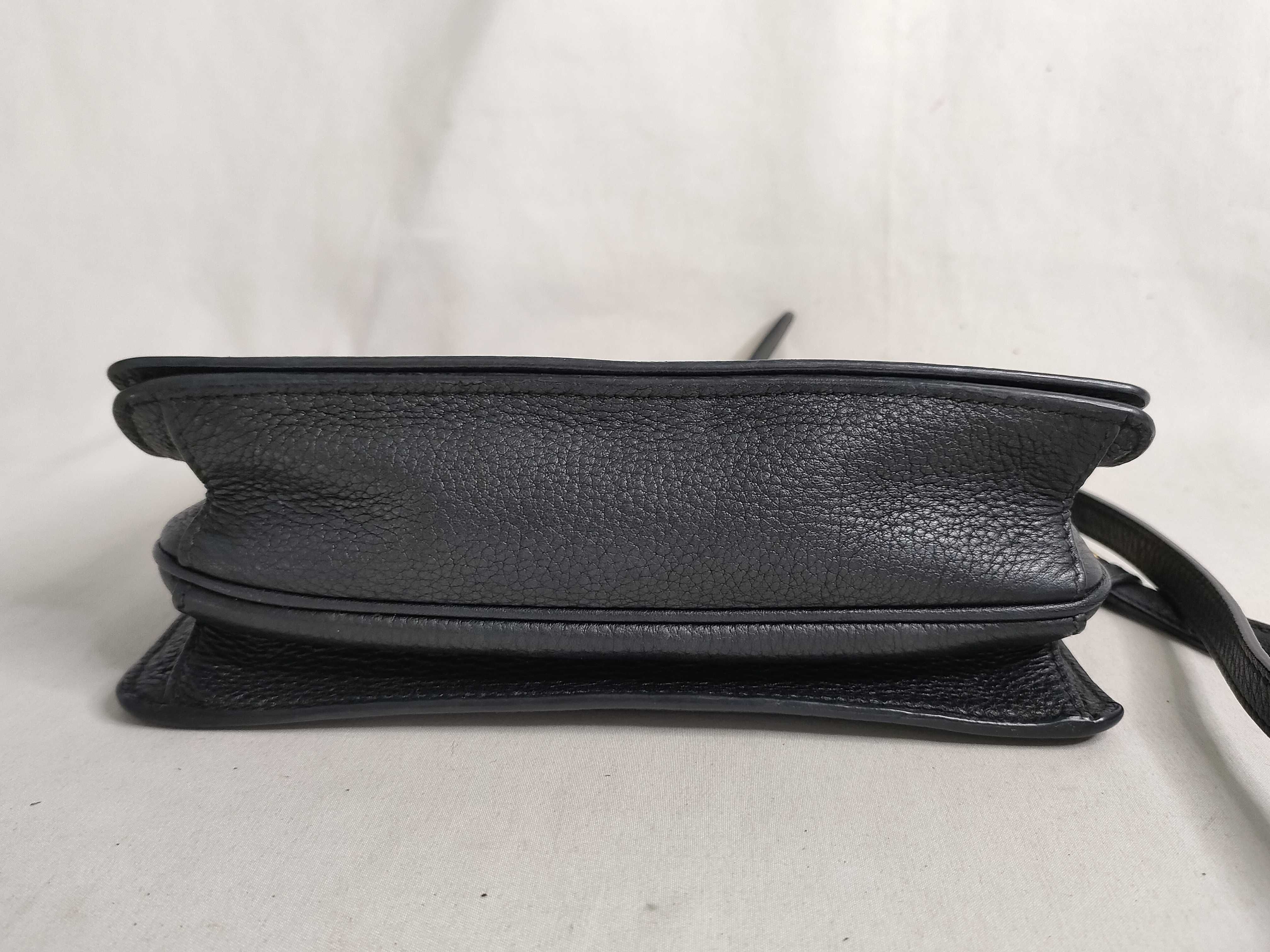 Vitello Daino Shoulder Bag, Black, 1BD102, B Rank (Shoulder Bag) — view 8