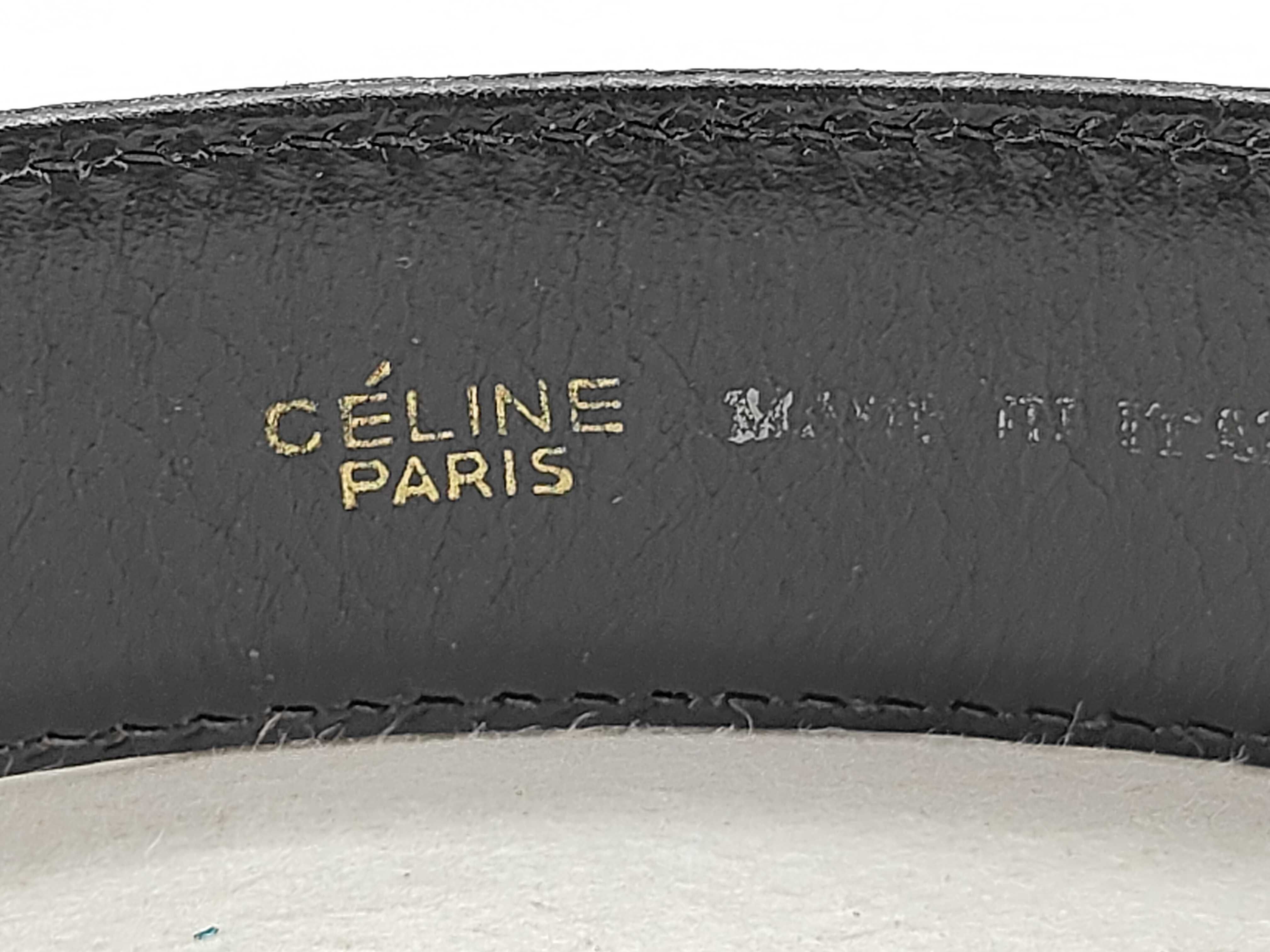 leather belt with carriage hardware, size . — view 3