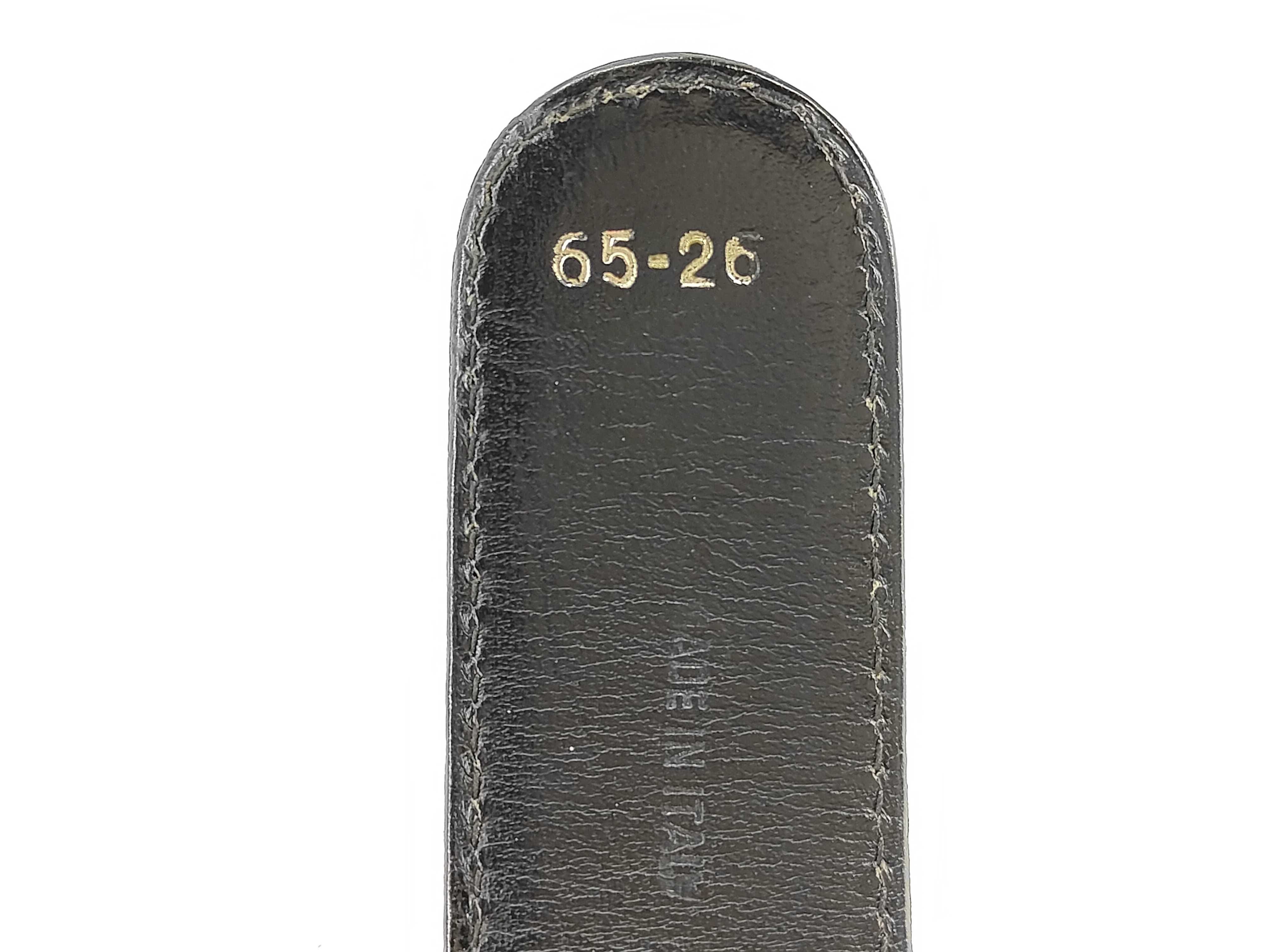 leather belt with carriage hardware, size . — view 4