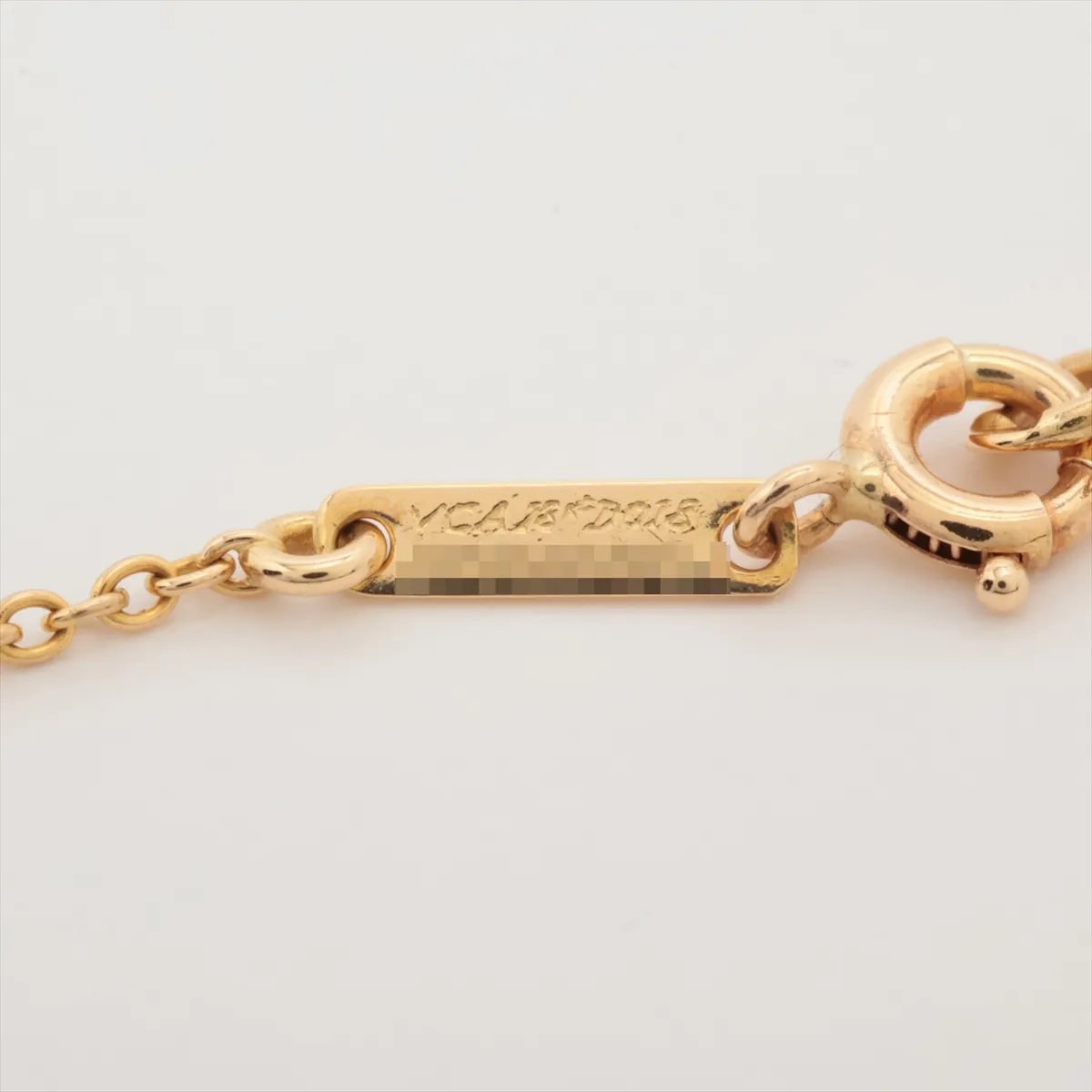 Mini Croixture Diamond Necklace, 18Kt (YG), 2.5g, D0.18, E4505A378. Hallmarks are — view 4